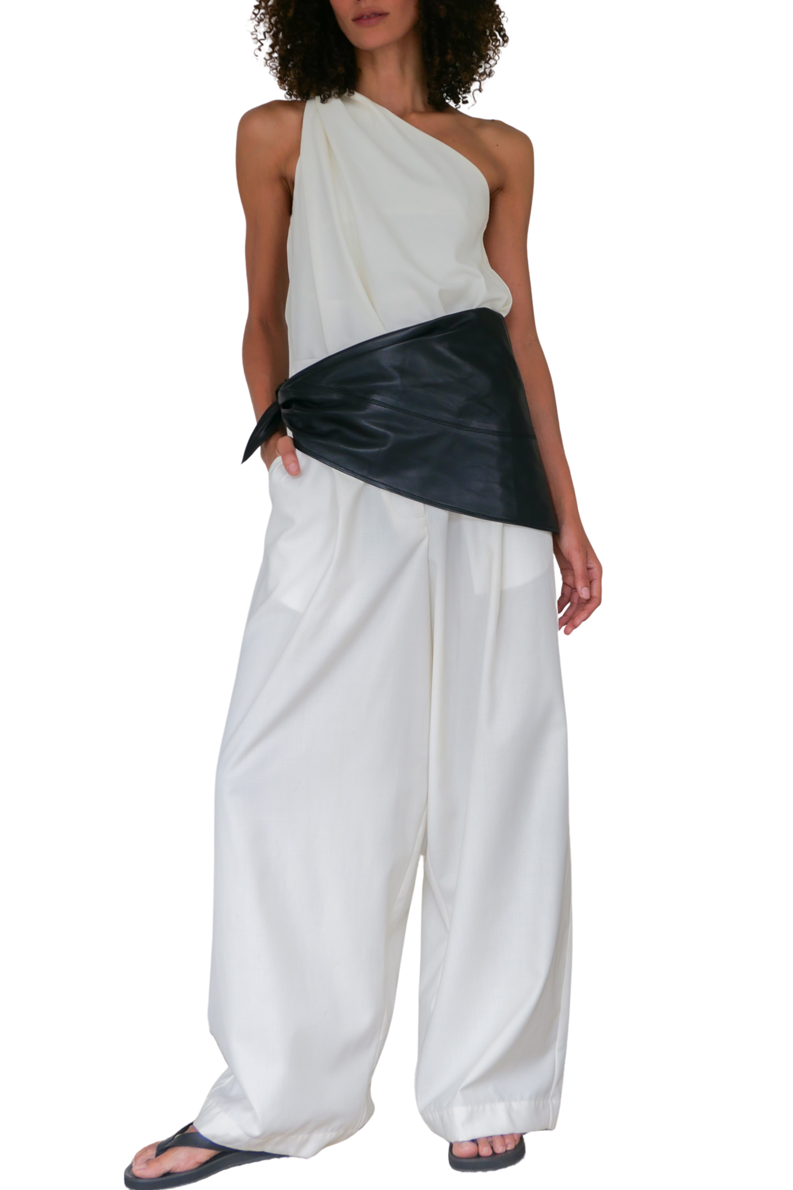 Scarf Belt in Black