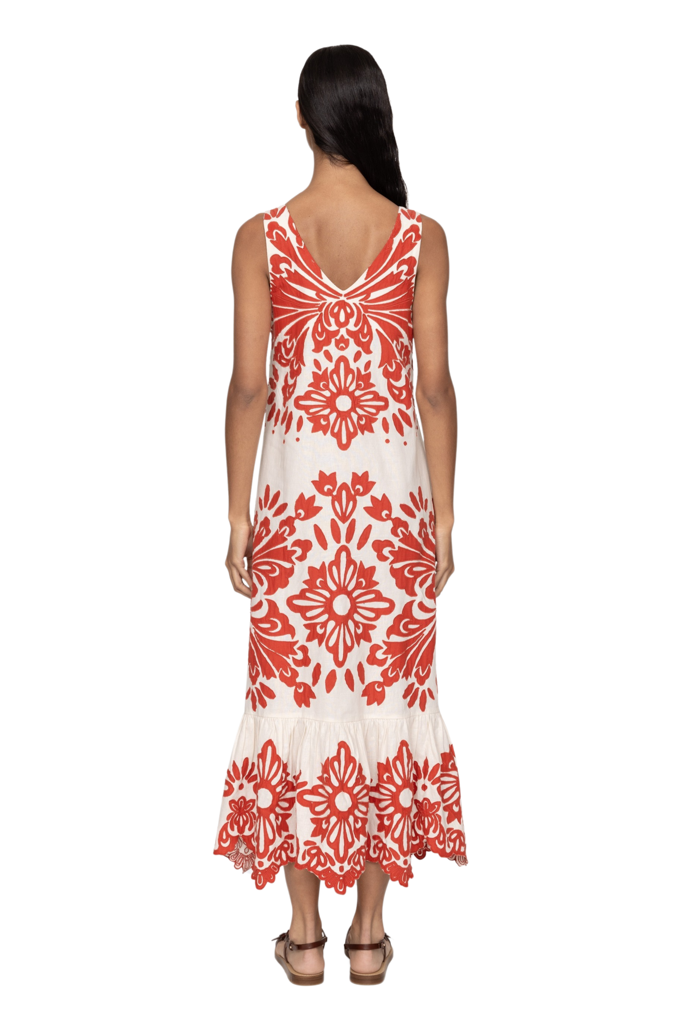 Liliana Applique Maxi Tank Dress