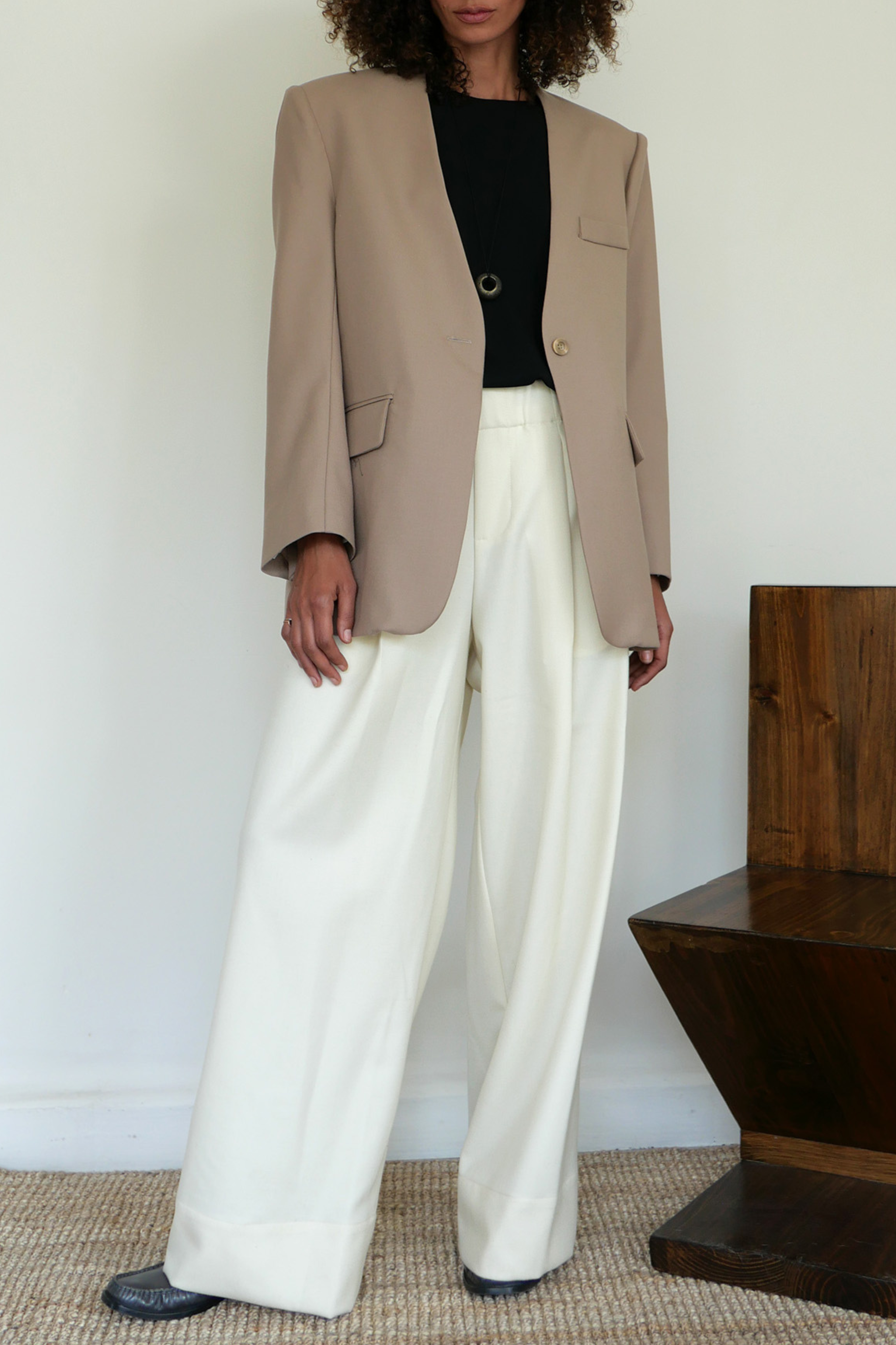 Collarless Blazer