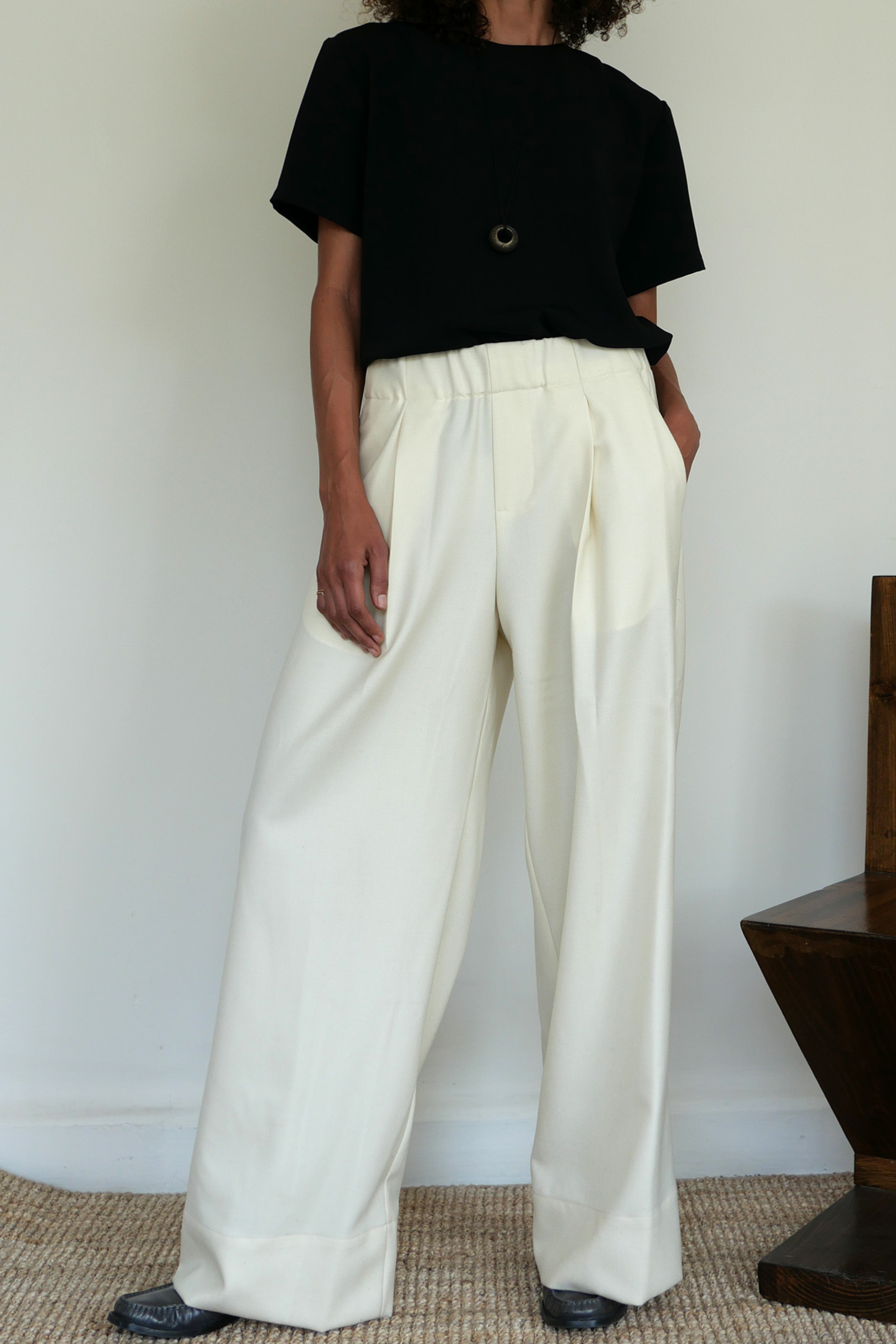 Boyfriend Trouser - Ivory