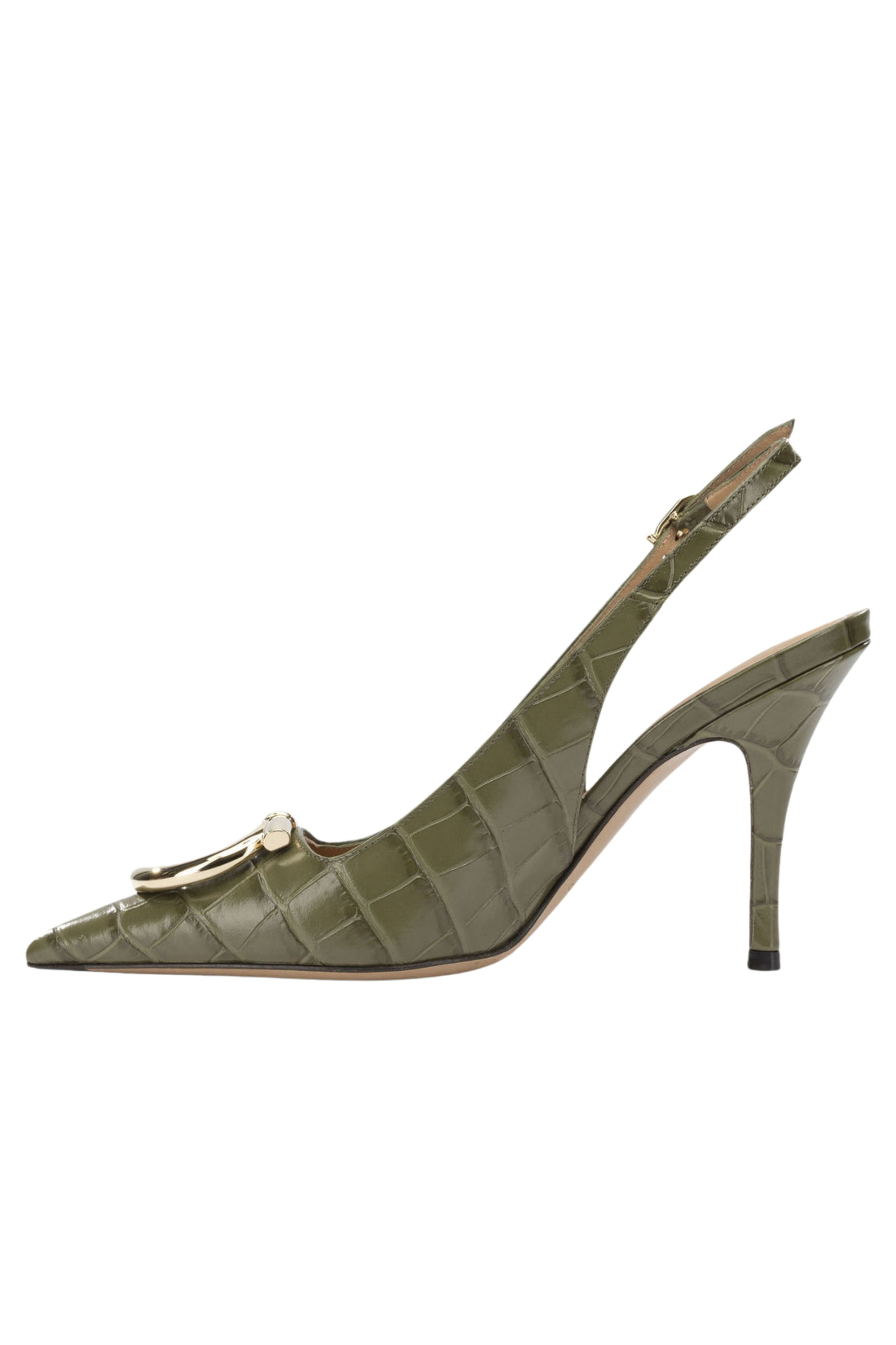 Sara Croc 65MM Slingback