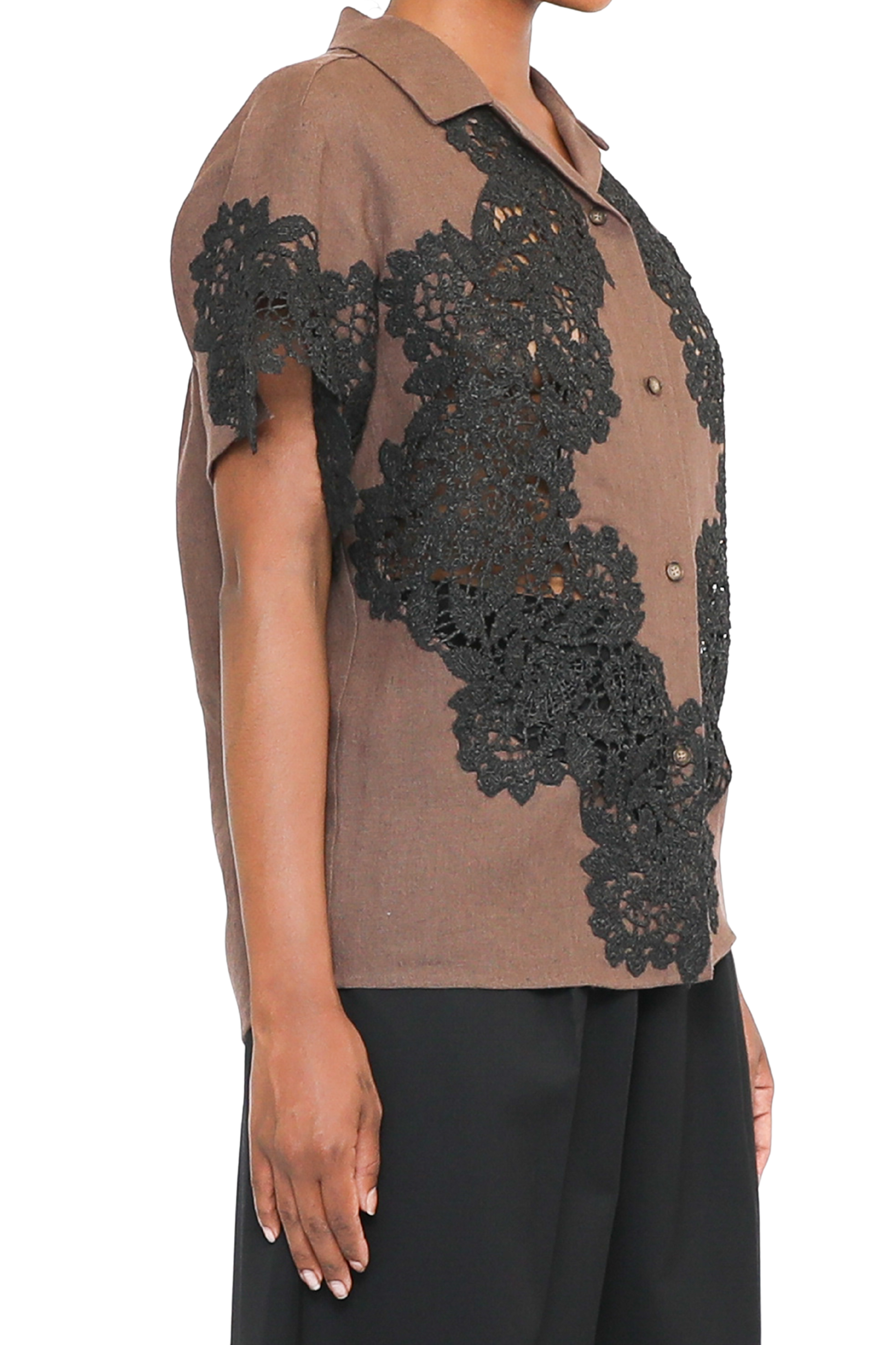 ROSIE ASSOULIN Lace Cabana Shirt