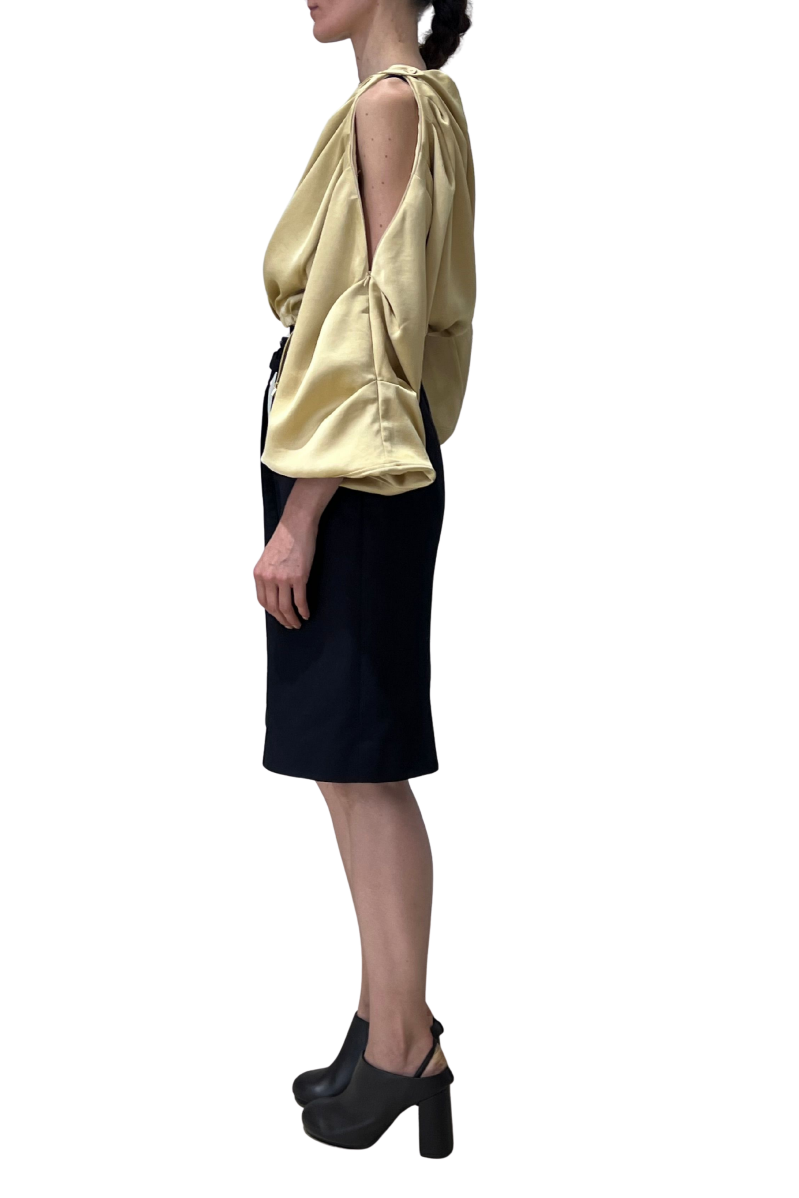 Crop Open Shoulder Bomber