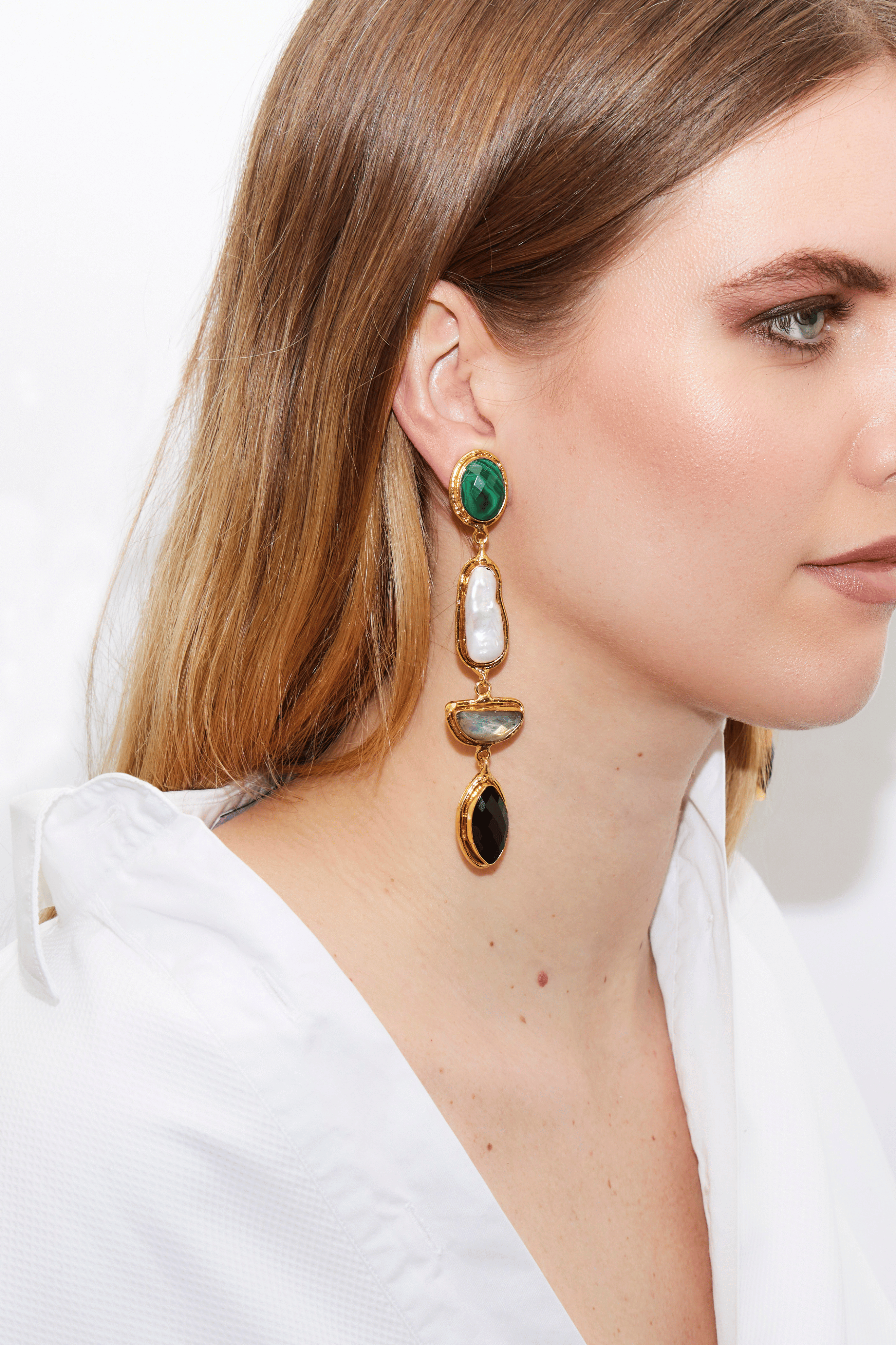 Cascade Malachite Earrings