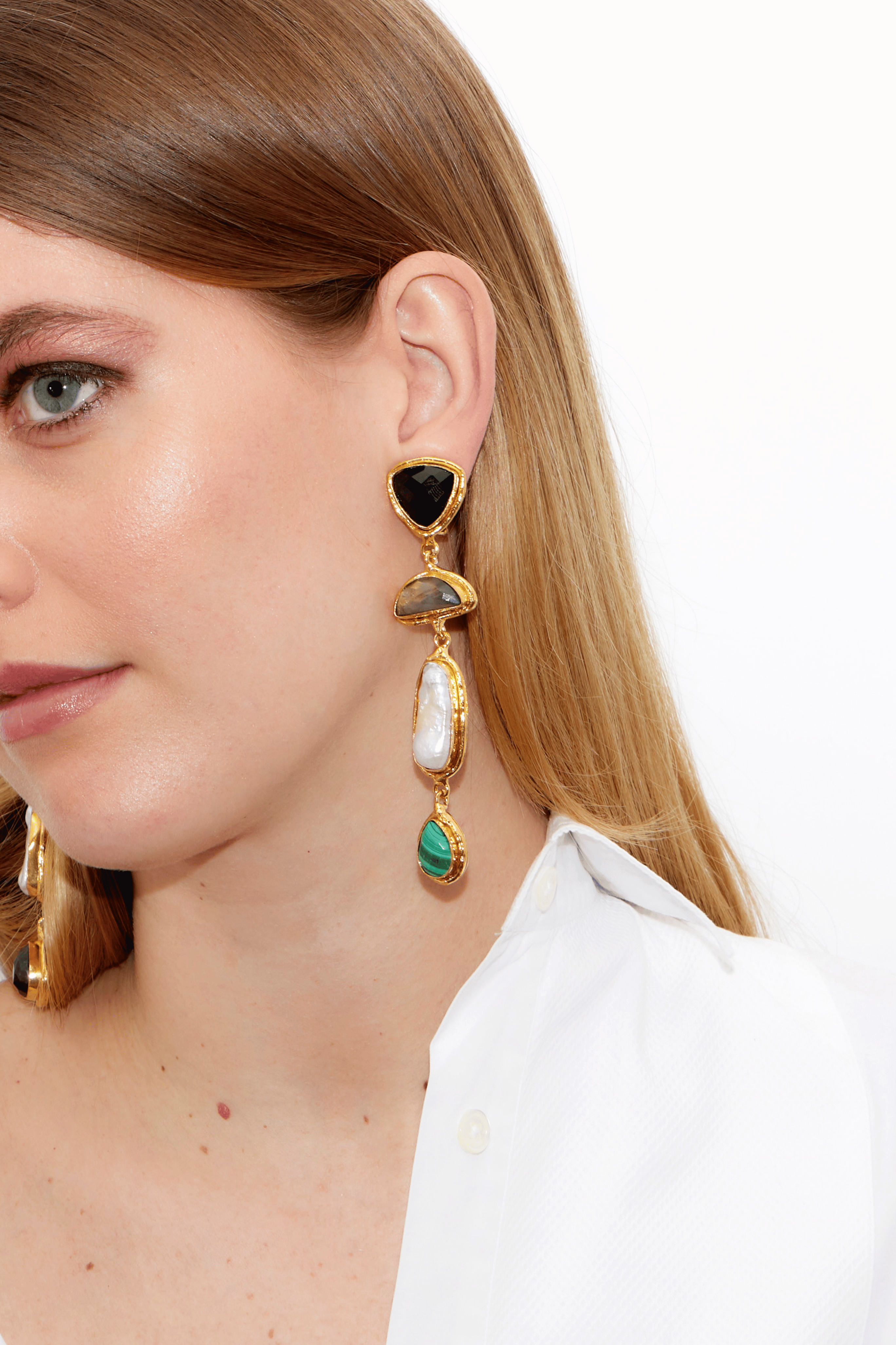 Cascade Malachite Earrings