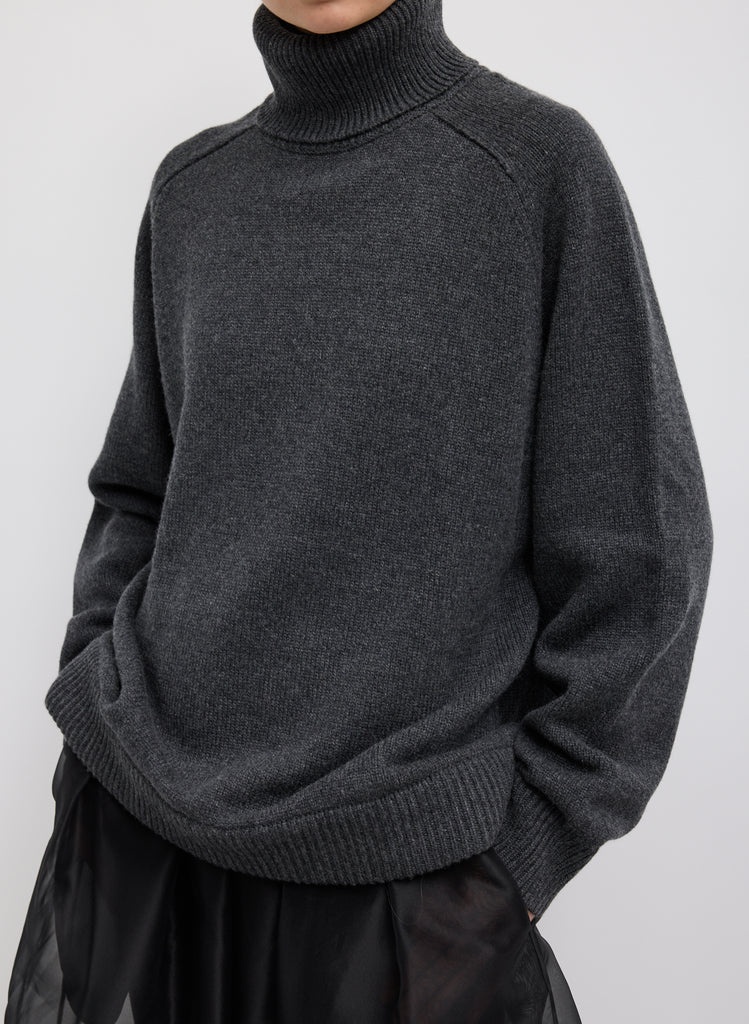 CASHMERE SWEATER TNECK OVERSIZED PULLOVER