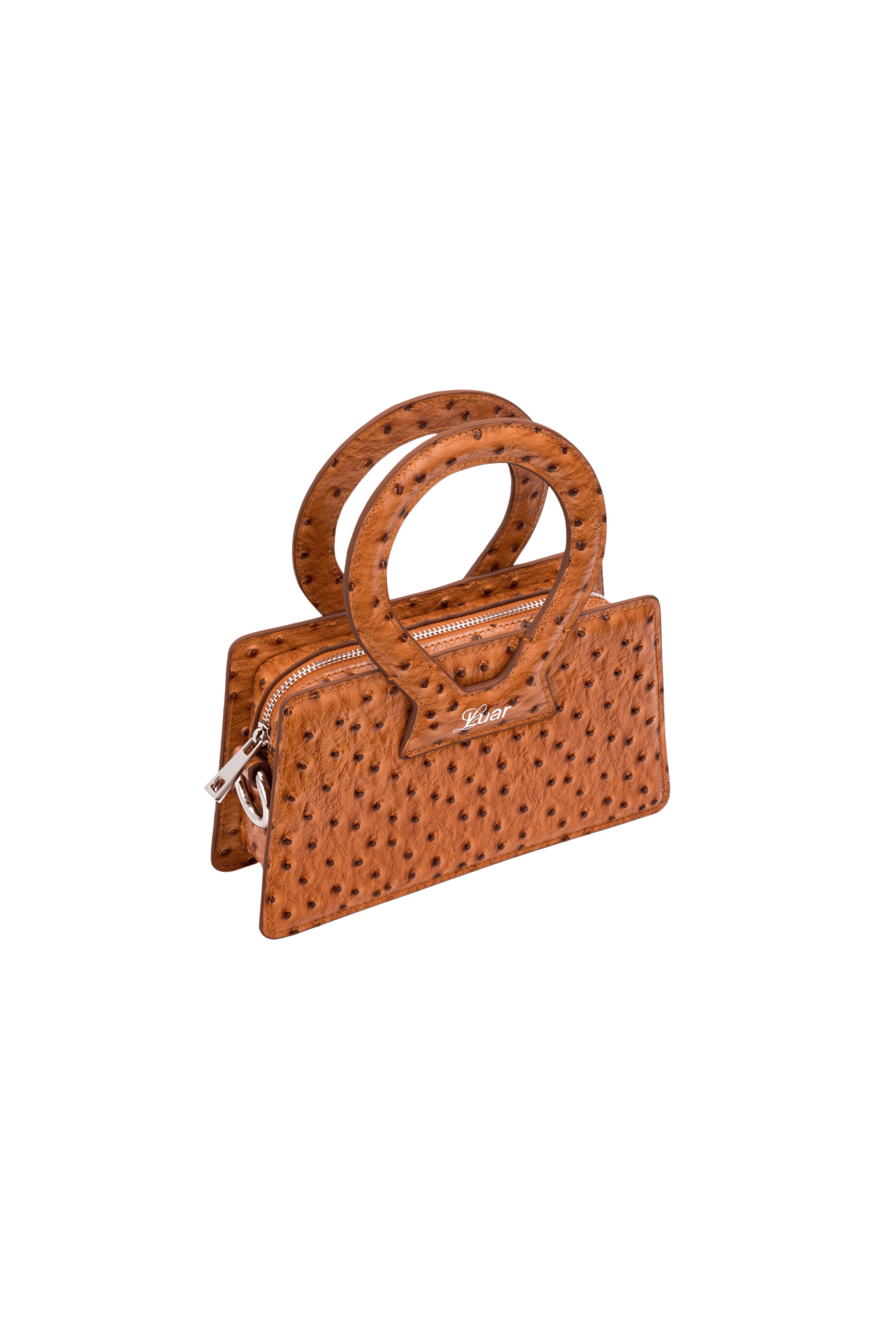 LUAR Ana Small Embossed Ostrich Bag