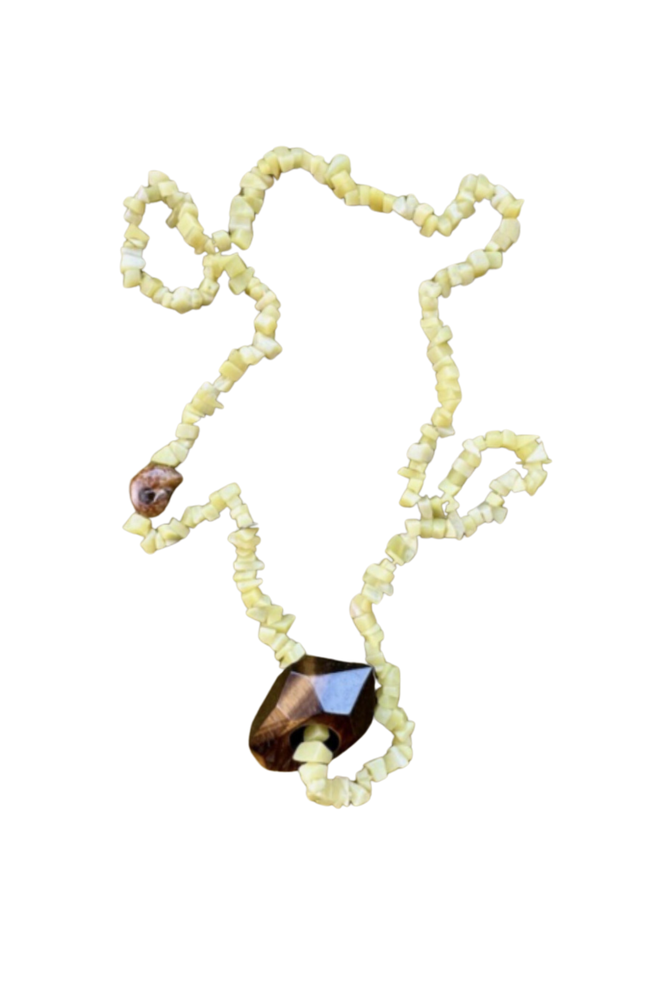 DON'T LET DISCO Tigers Eye Crystal Current Necklace