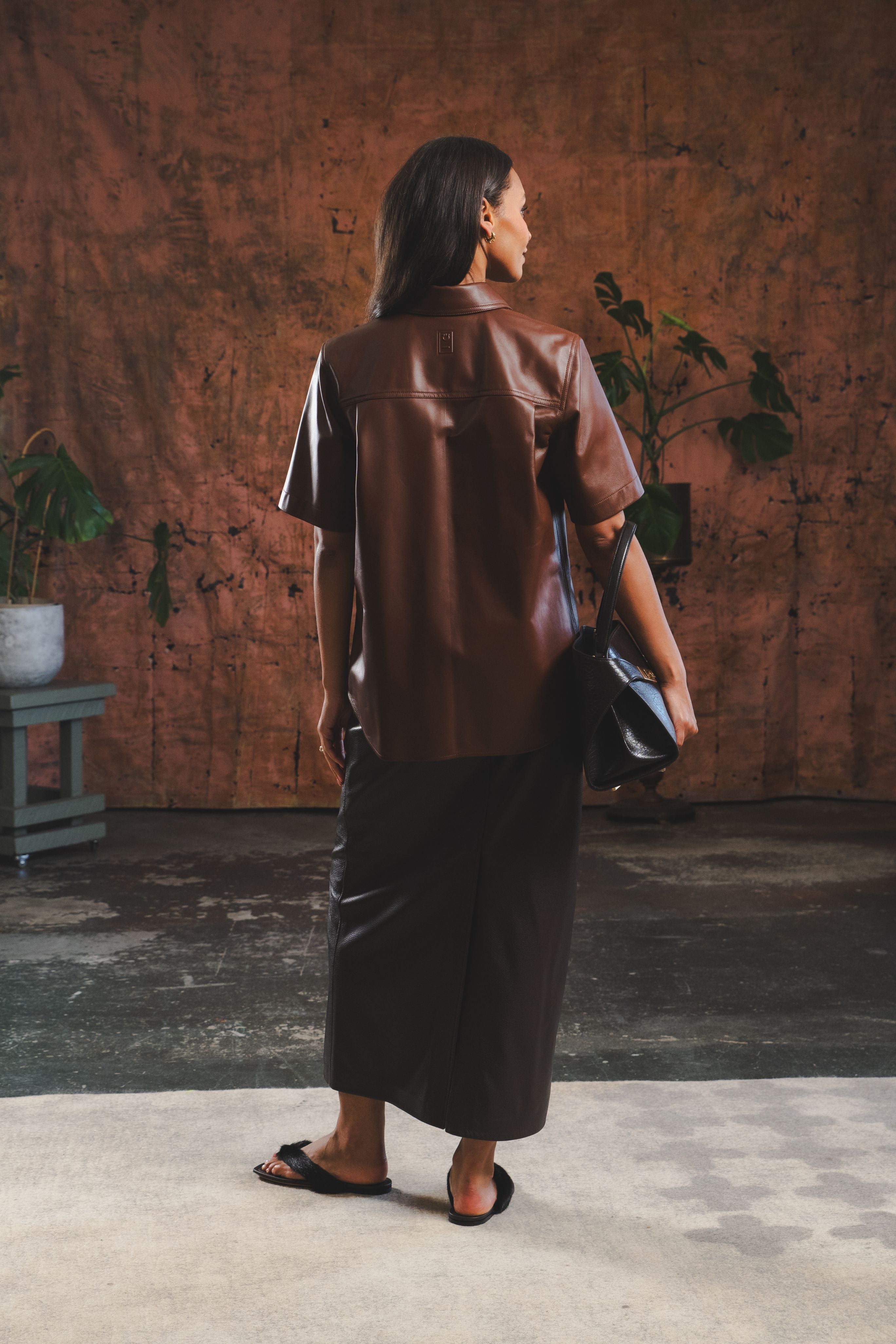 Leather Maxi Skirt