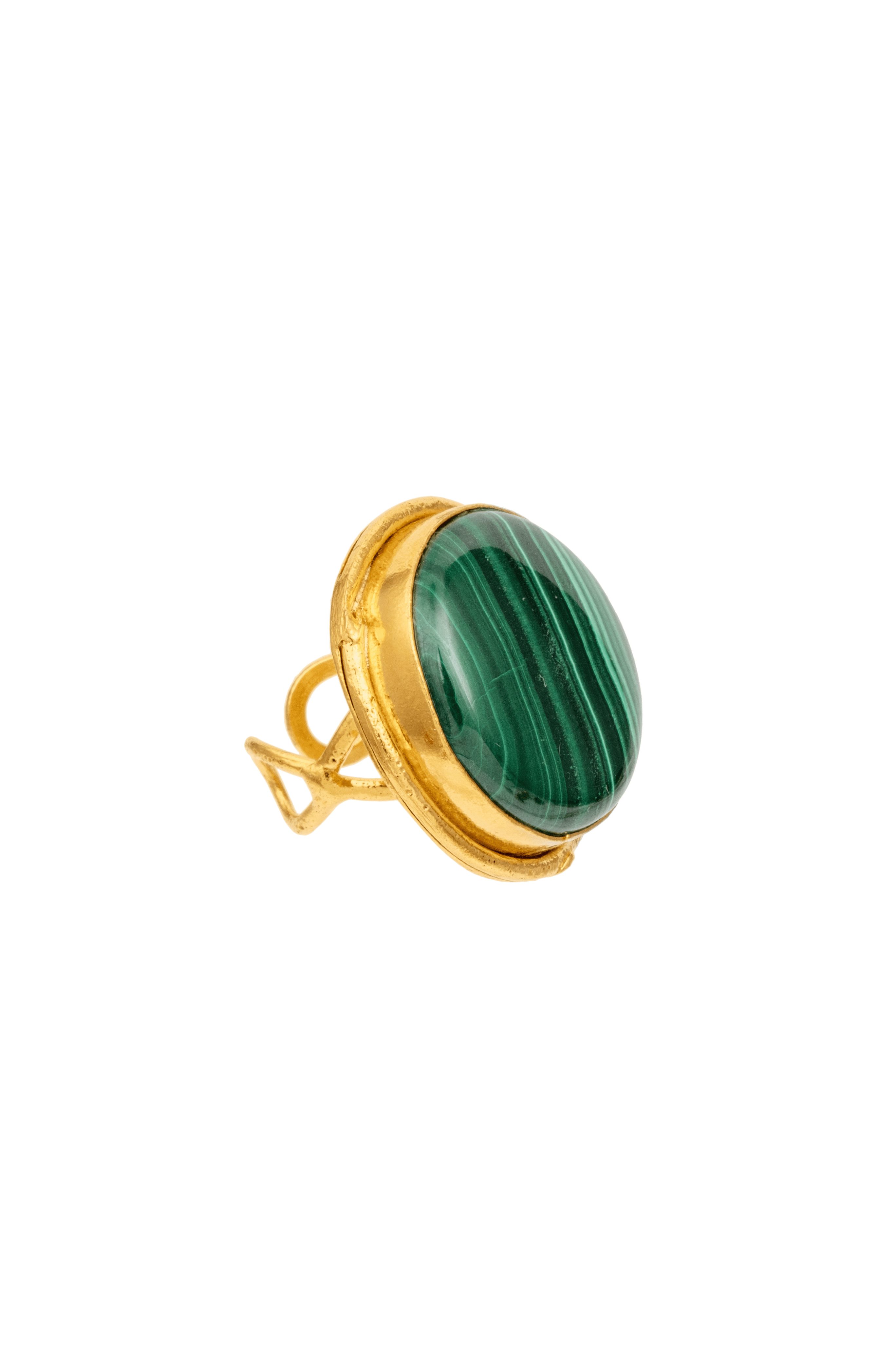 Macaron Malachite Ring