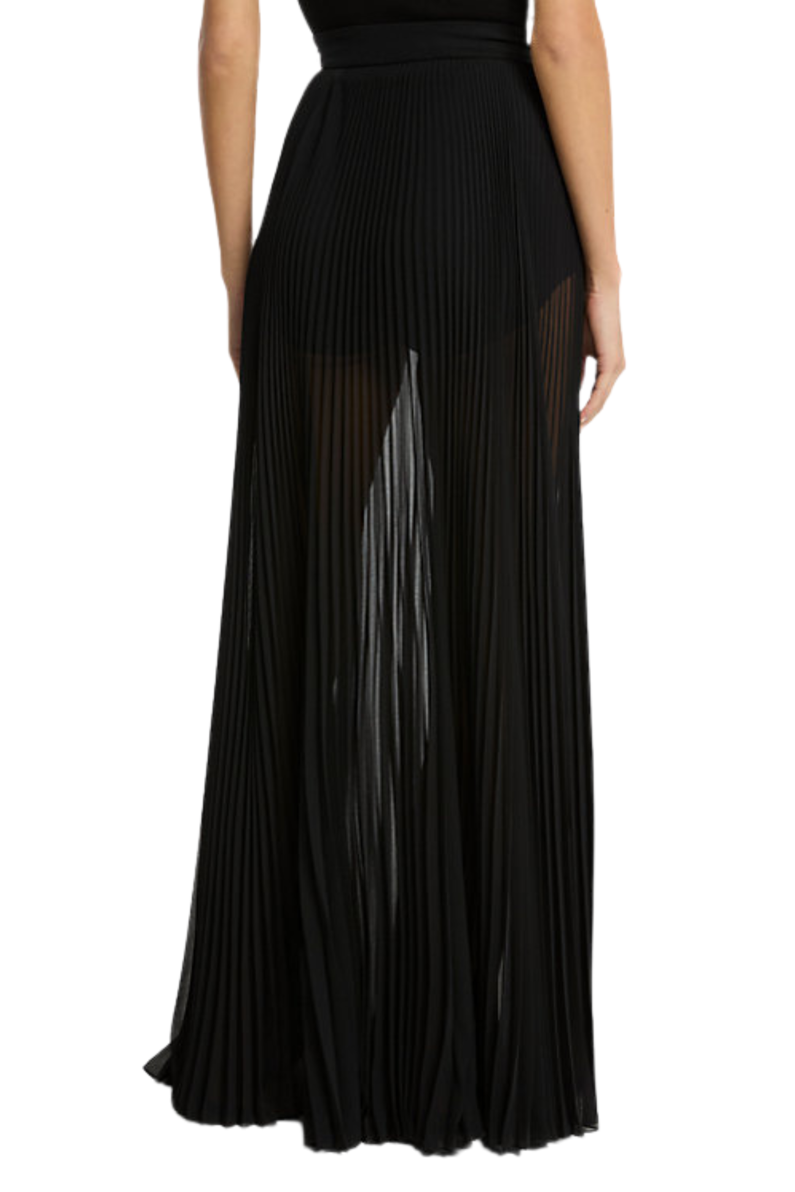 Pleated Maxi Skirt