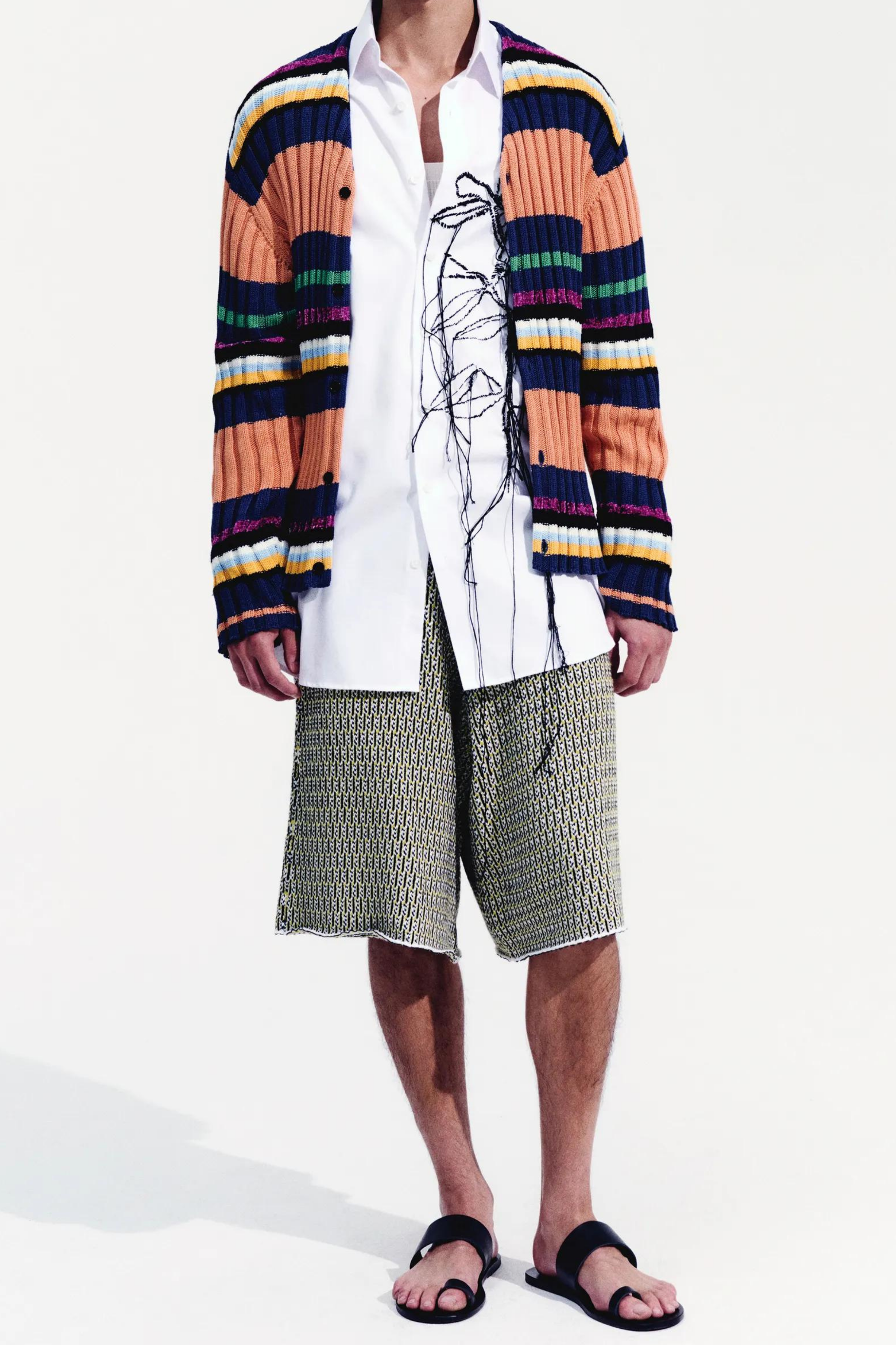 ZANKOV Suri Stripe Cardigan