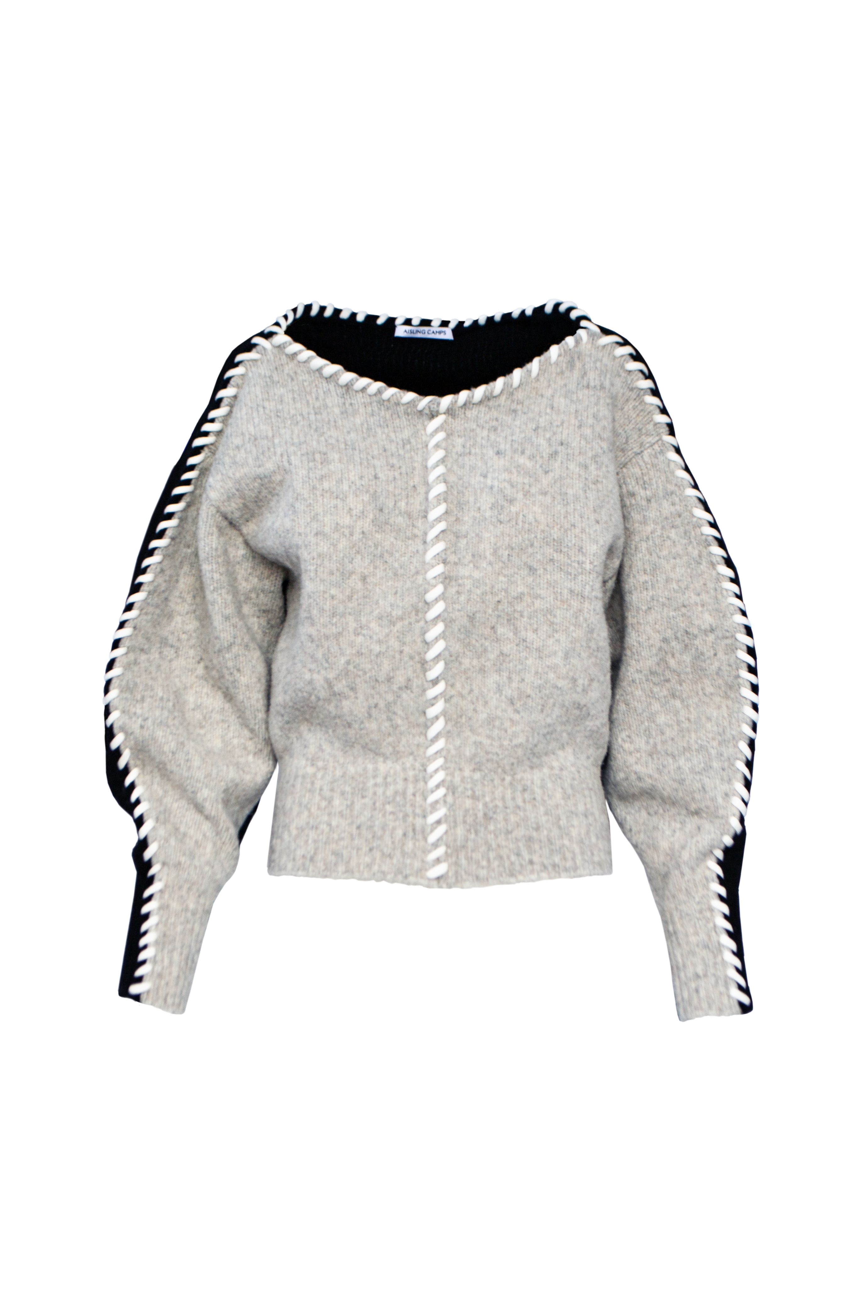 Whip Stitch Wool Sweater