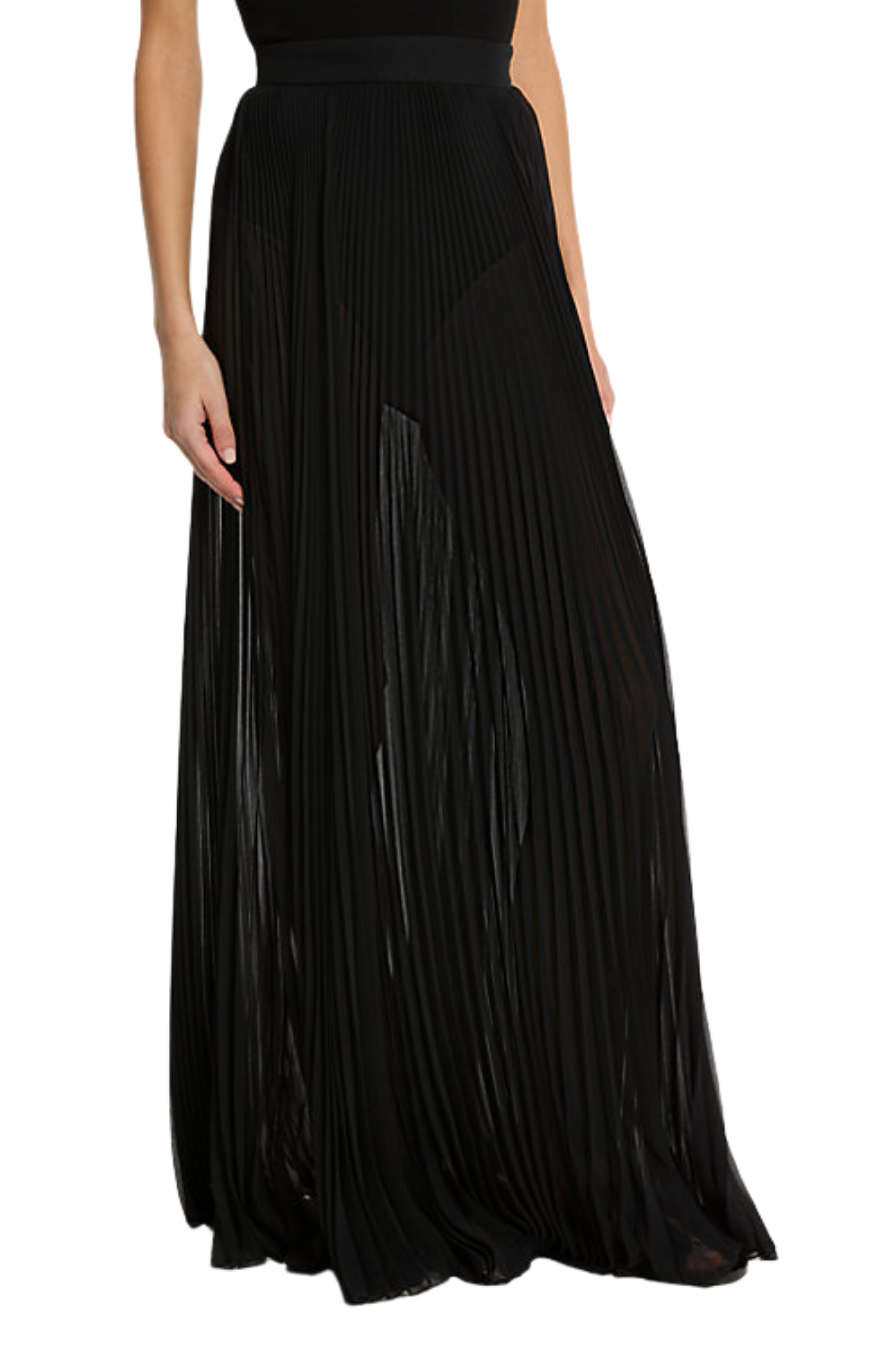 Pleated Maxi Skirt