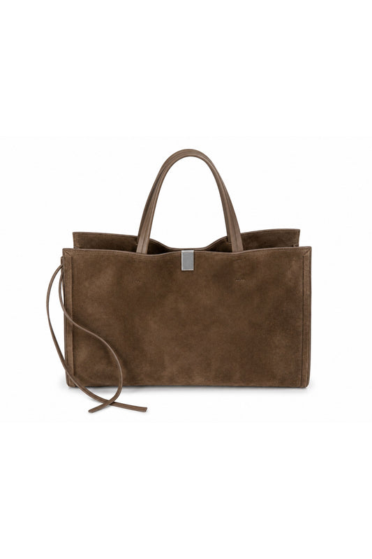 Kit Cabas Medium Bag - Suede Army