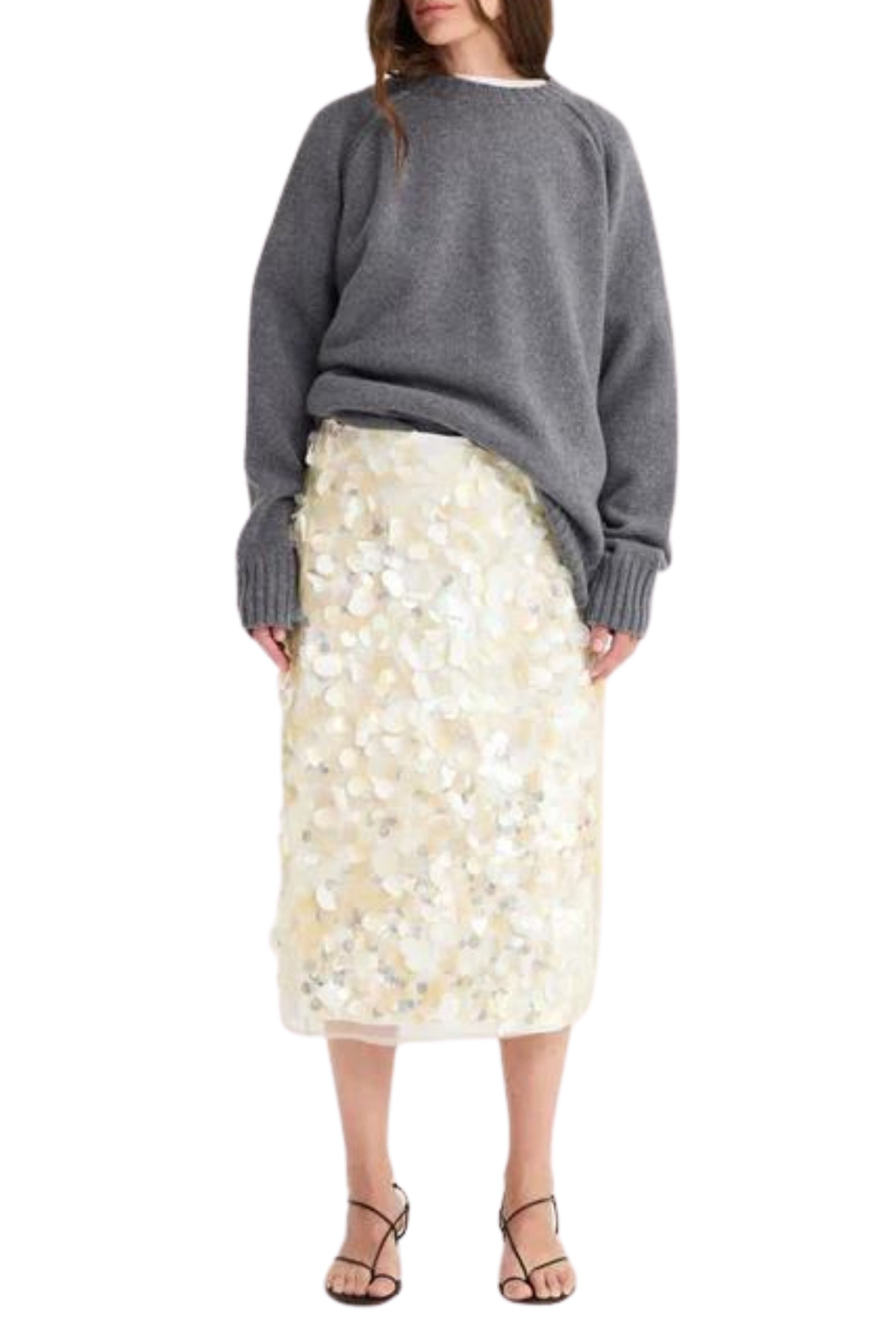 Embellished Handmade Pencil Skirt
