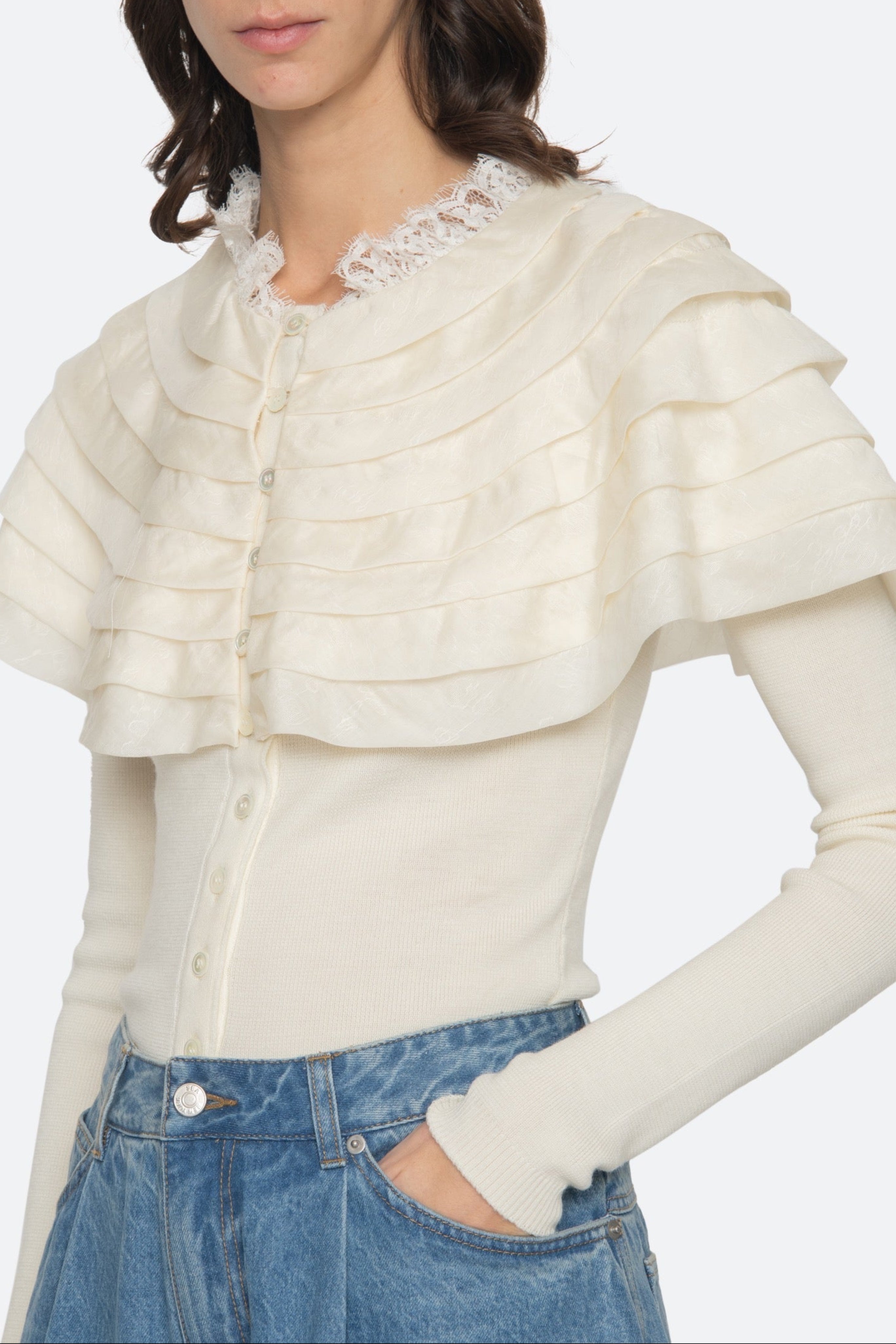 WANDA KNIT L/SLV CARDIGAN (D2)