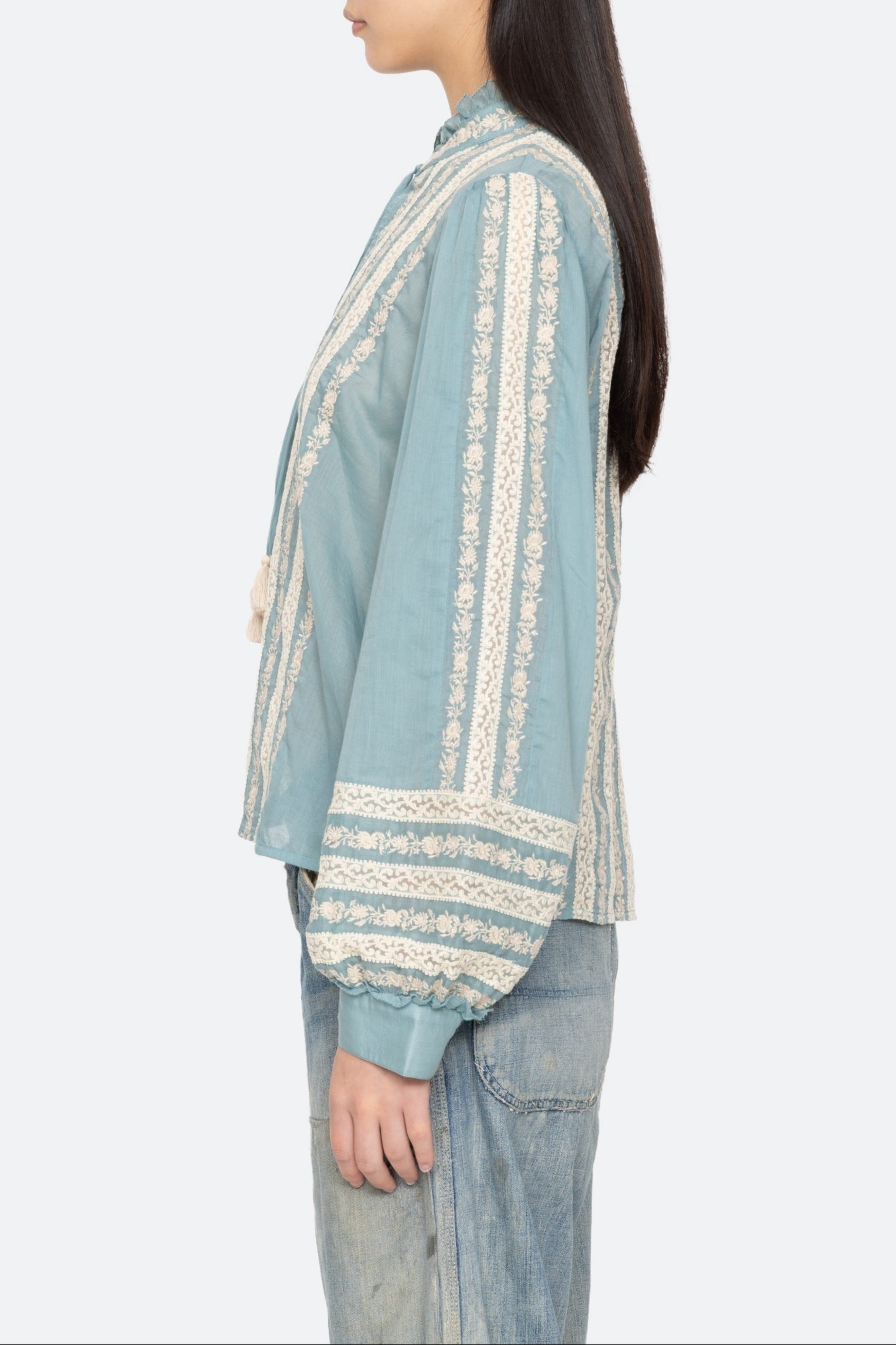 KIRSTEN PRINT L/SLV TOP (D2)