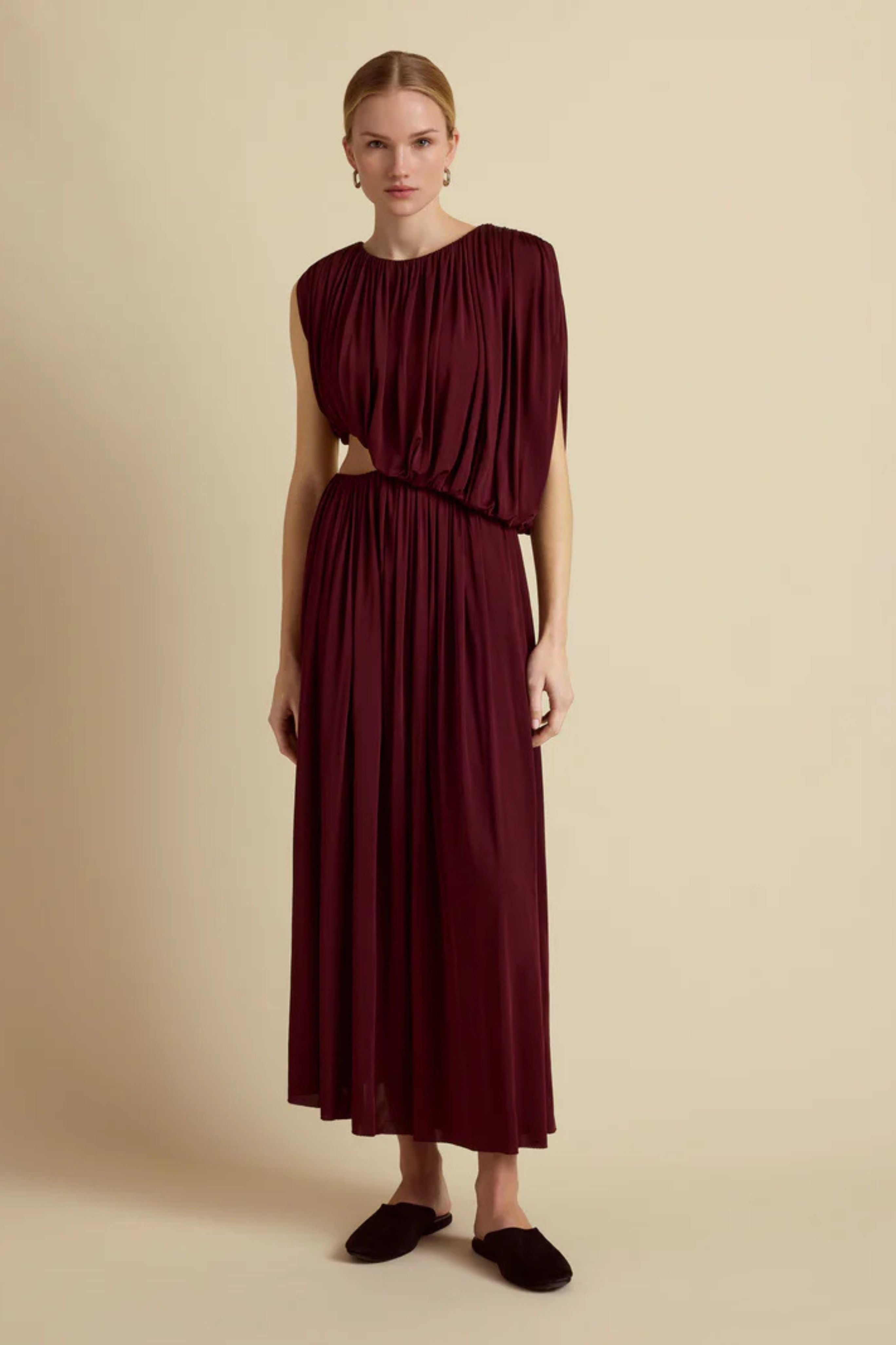 Gathered Draped Dress