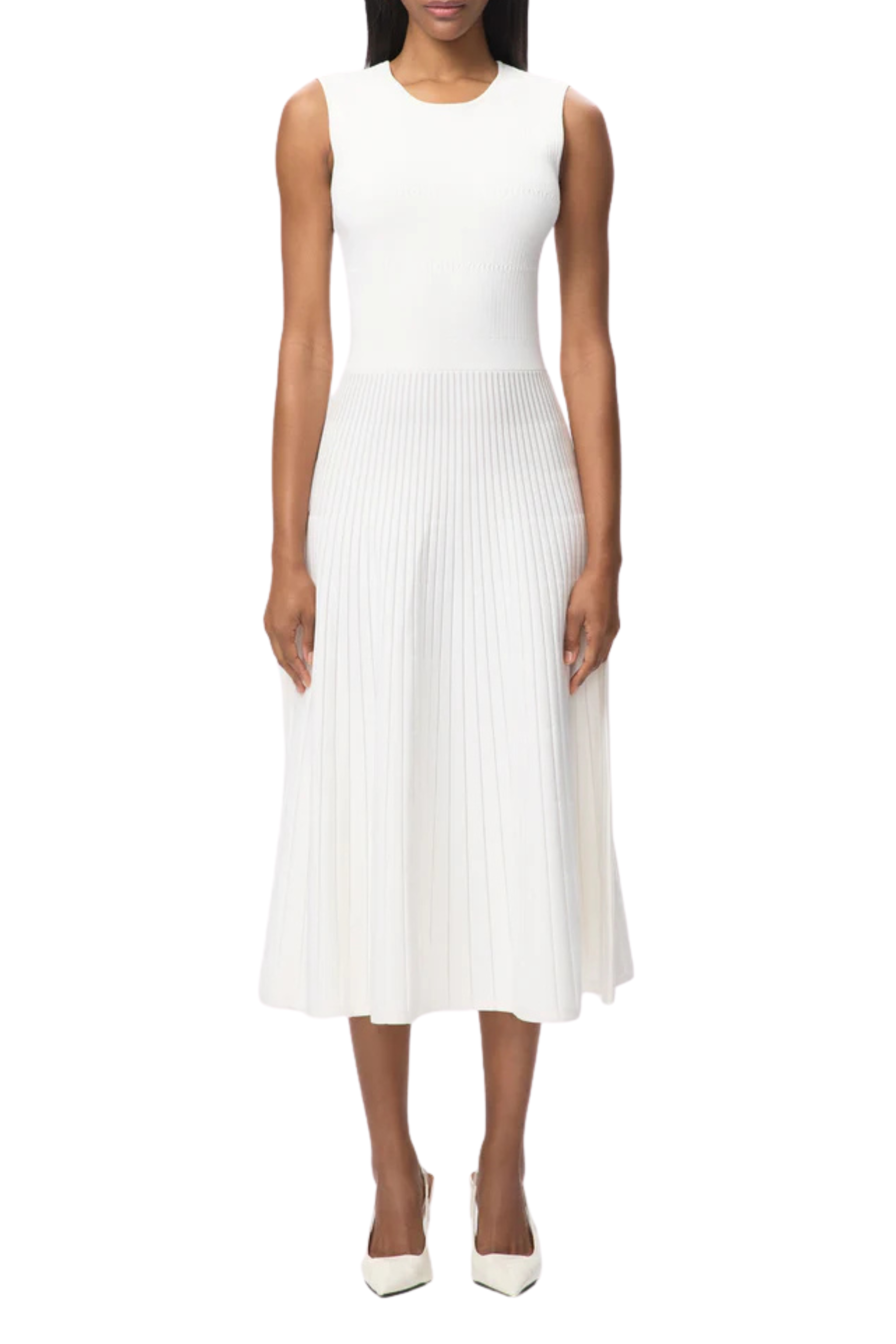 Cassia Dress in White
