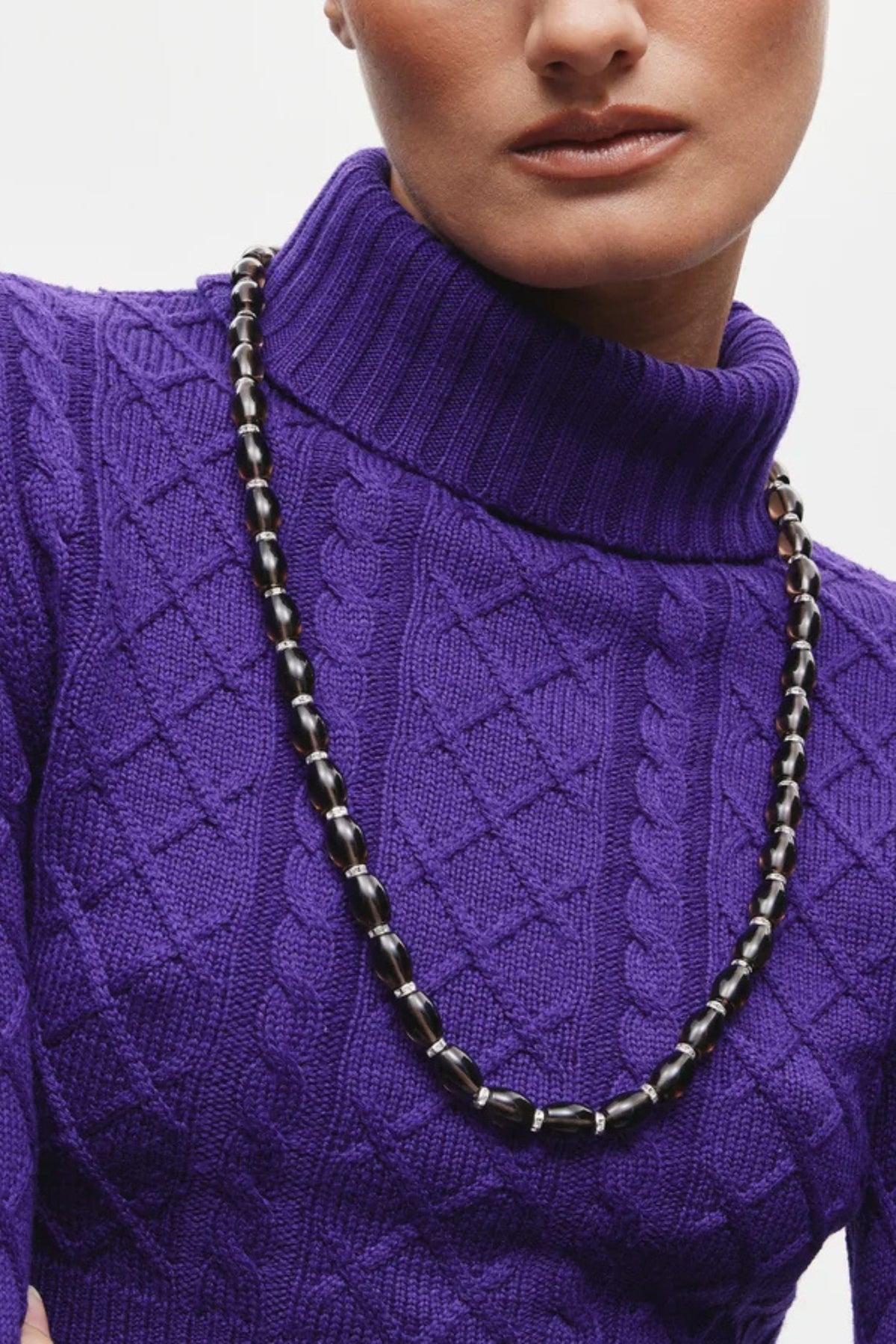 Donna Linea Necklace - Gray