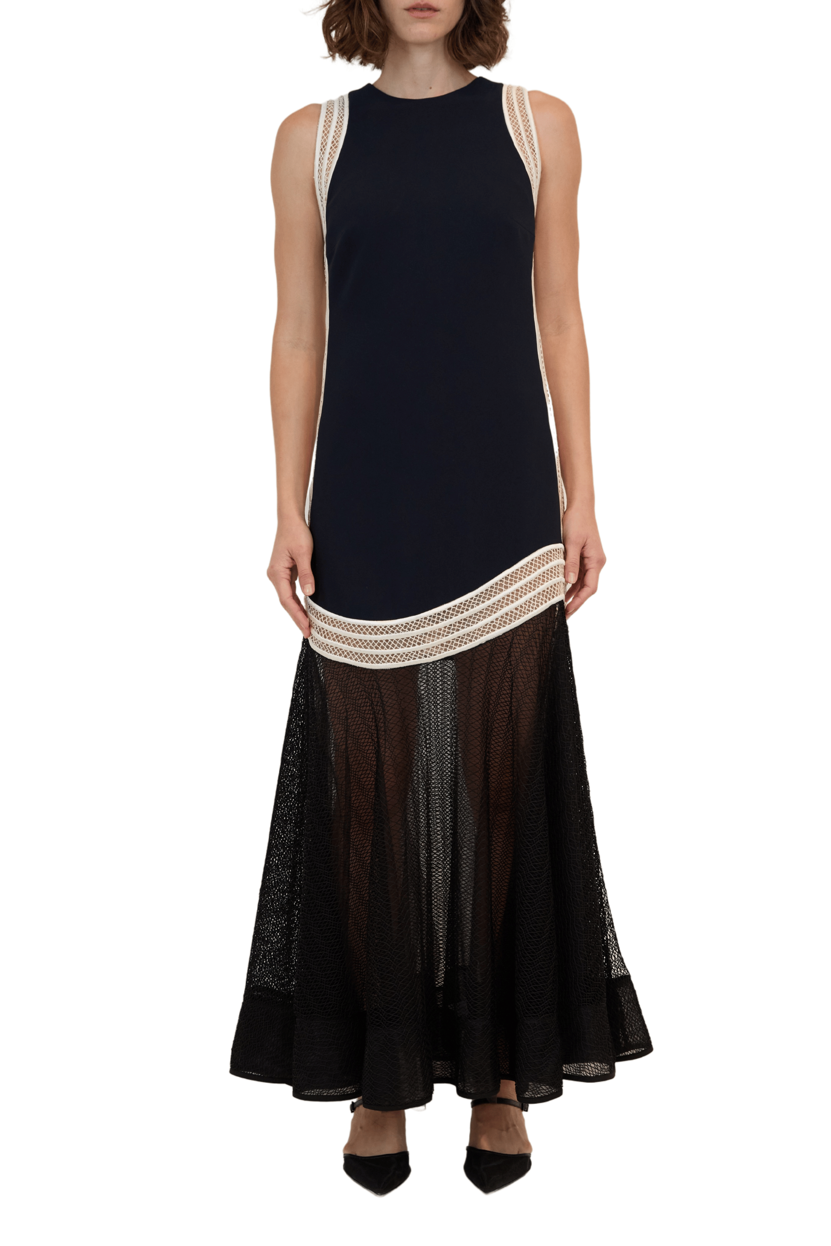 Zakaria Embroidered Lace Dress