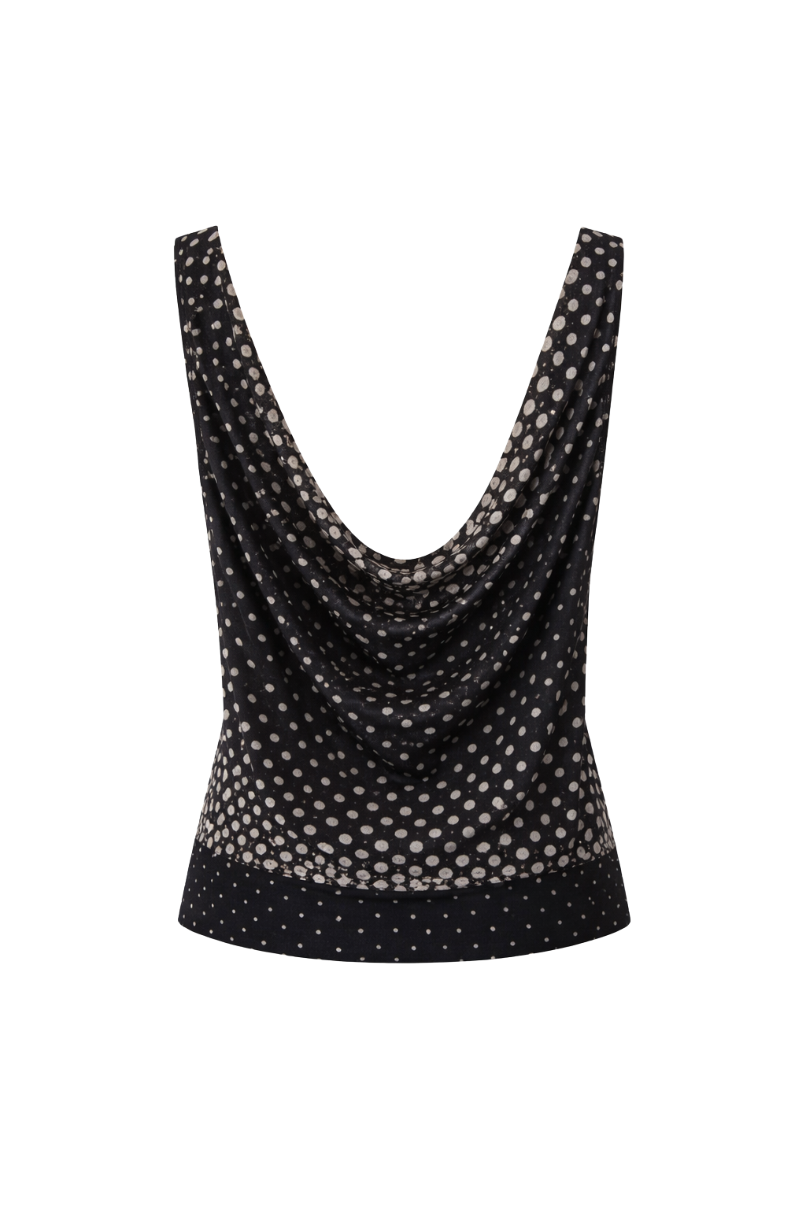 Halftone Wiggle Dot Cowl Back Shell