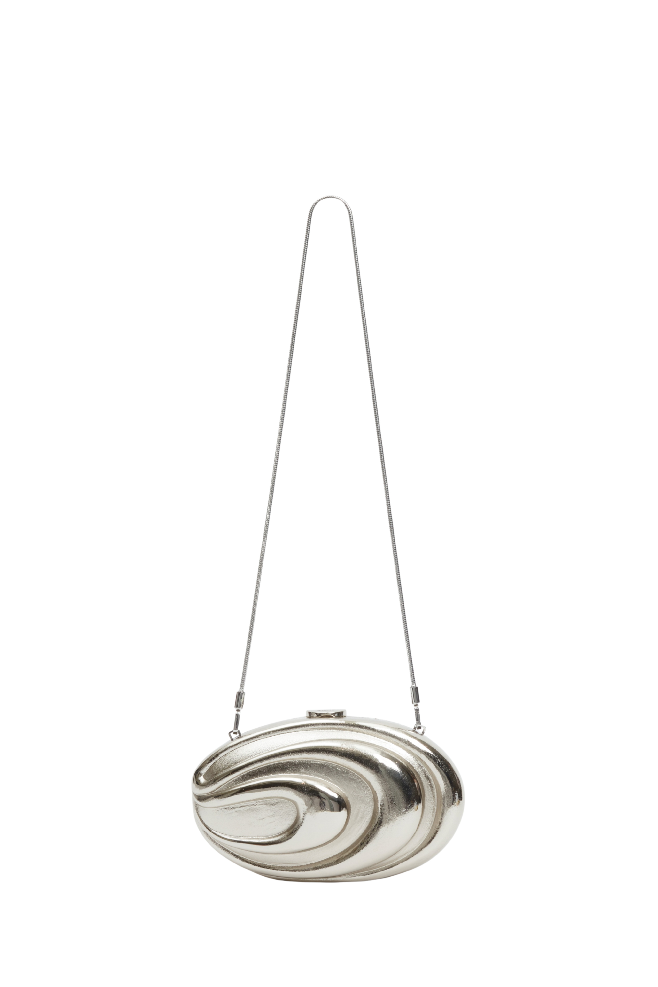 Inez Clutch in Silver