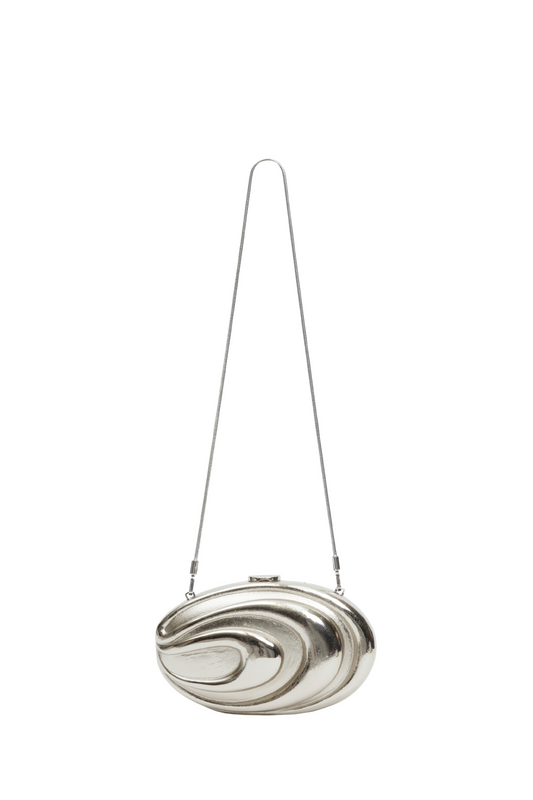 Inez Clutch in Silver