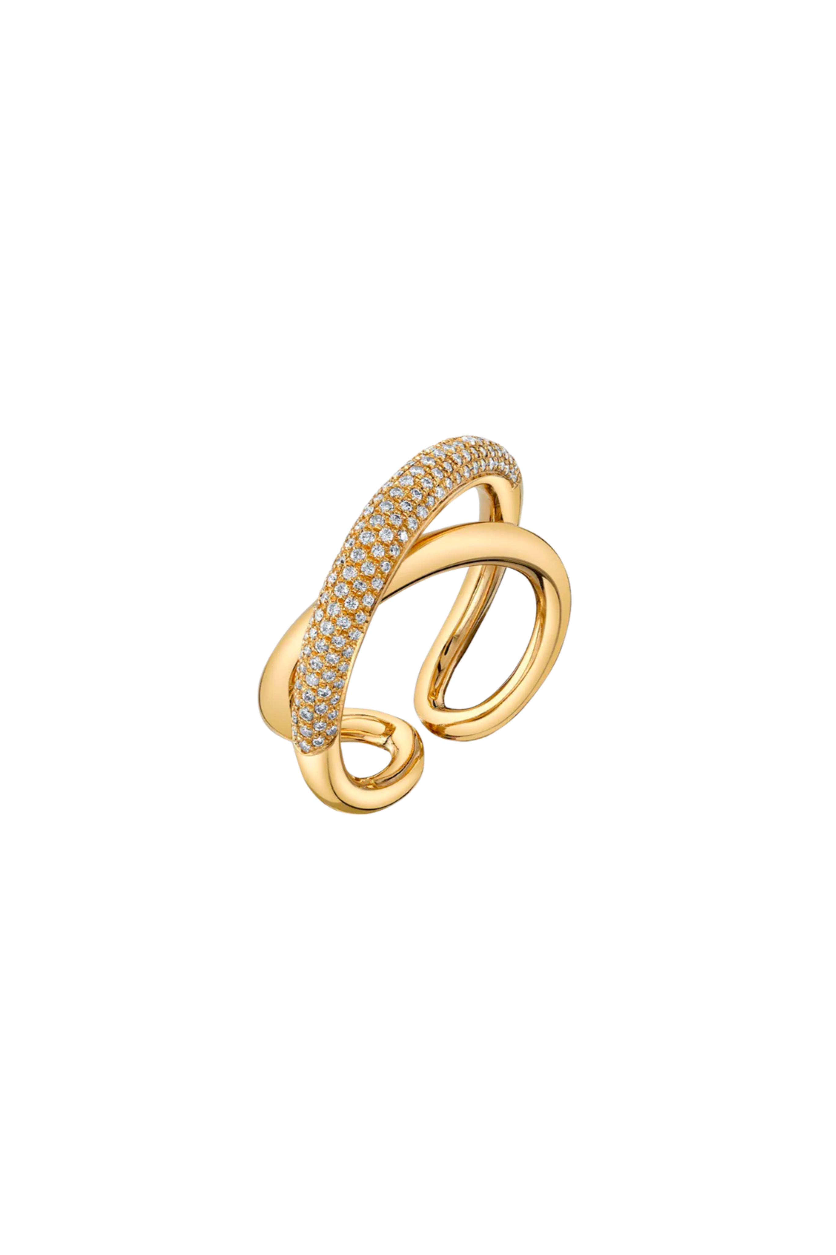 Gabriela Artigas Twisted Pave Diamond Ring