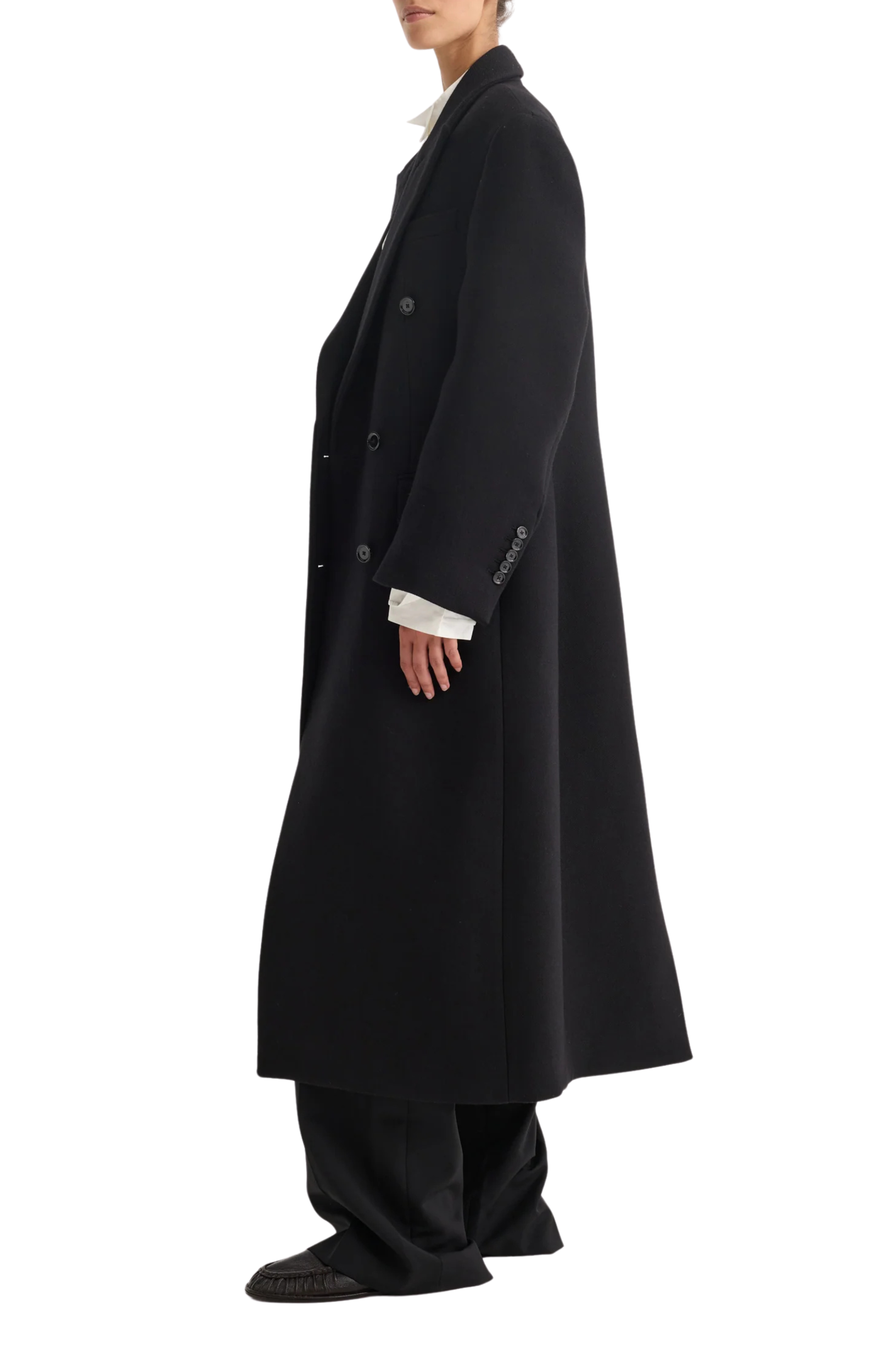 Hourglass Wool Coat