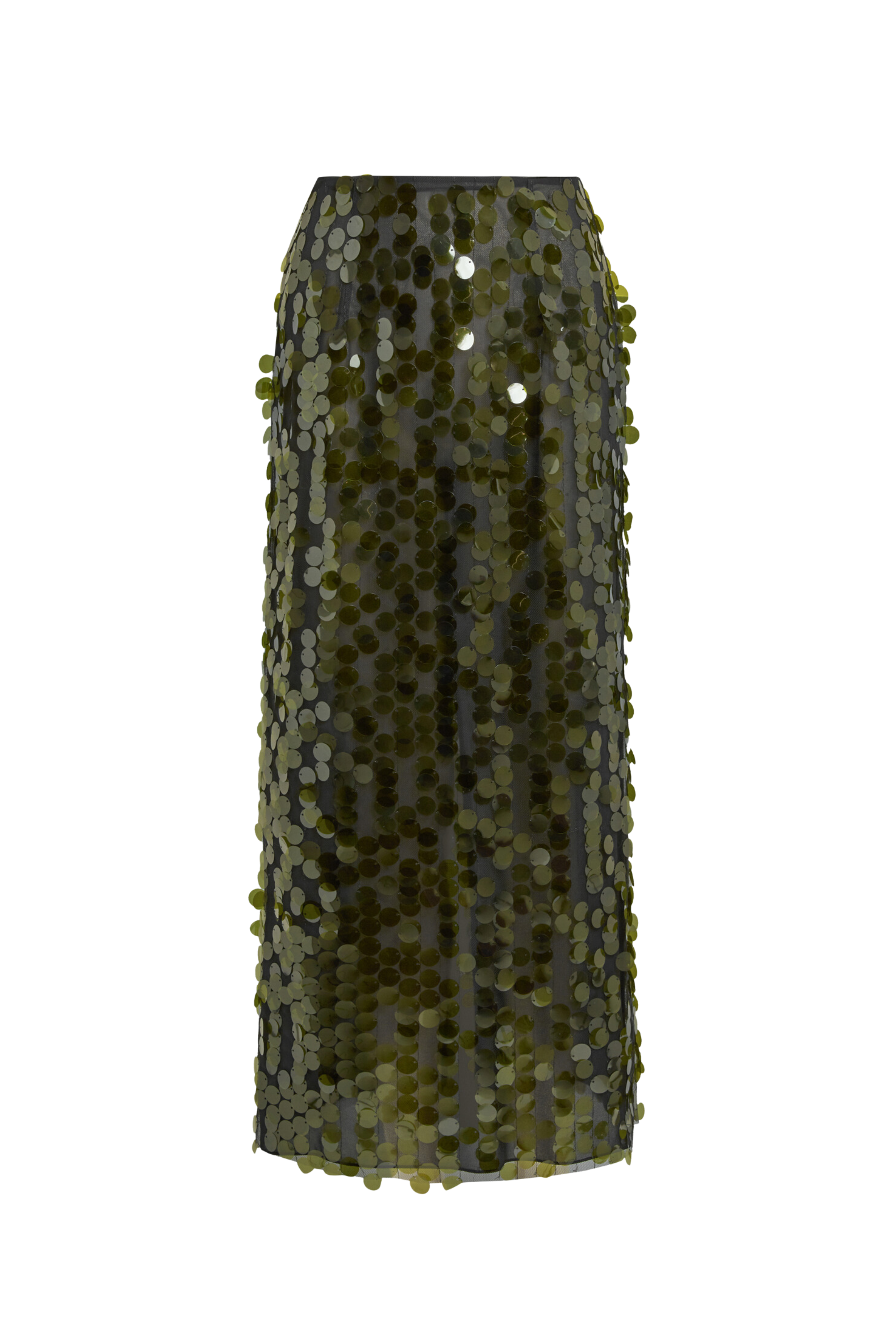 Dia Green Sequin Midi Skirt