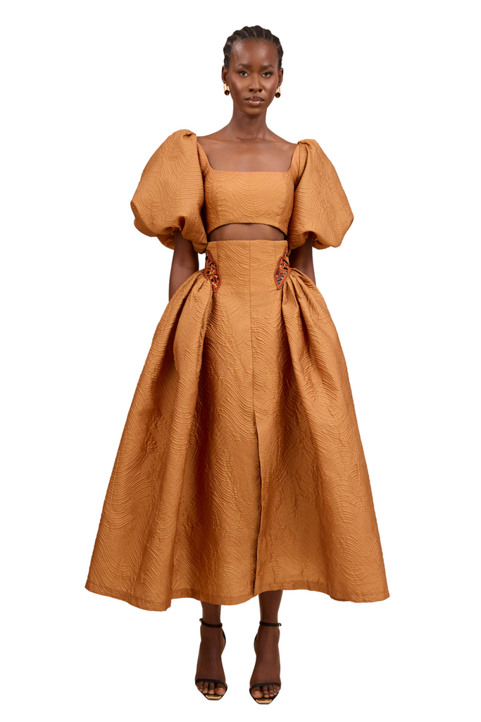 CHRISTIE BROWN x McMullen Ruby Rust Skirt