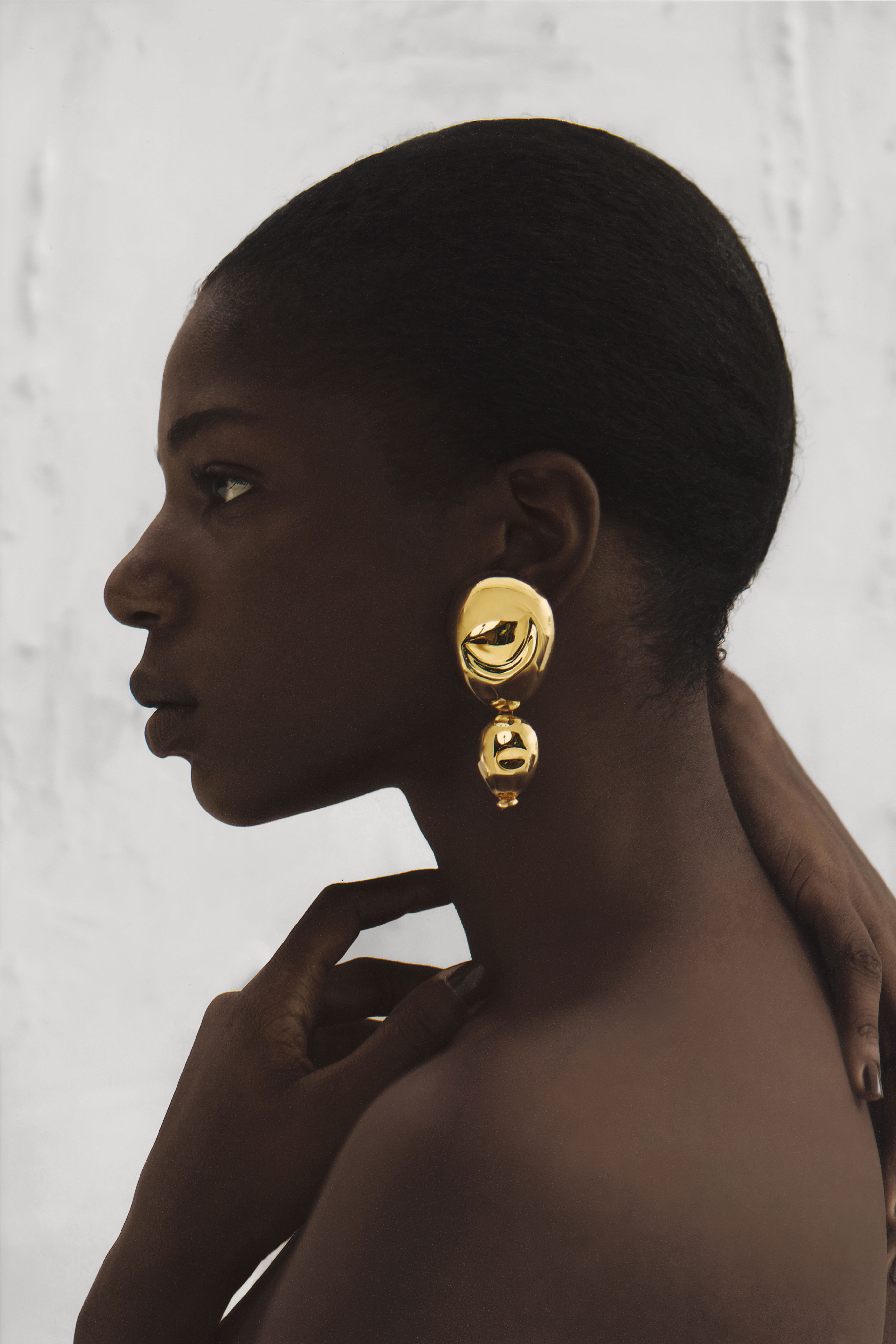 Exclusive Asymmetric Gold Oriente Earrings