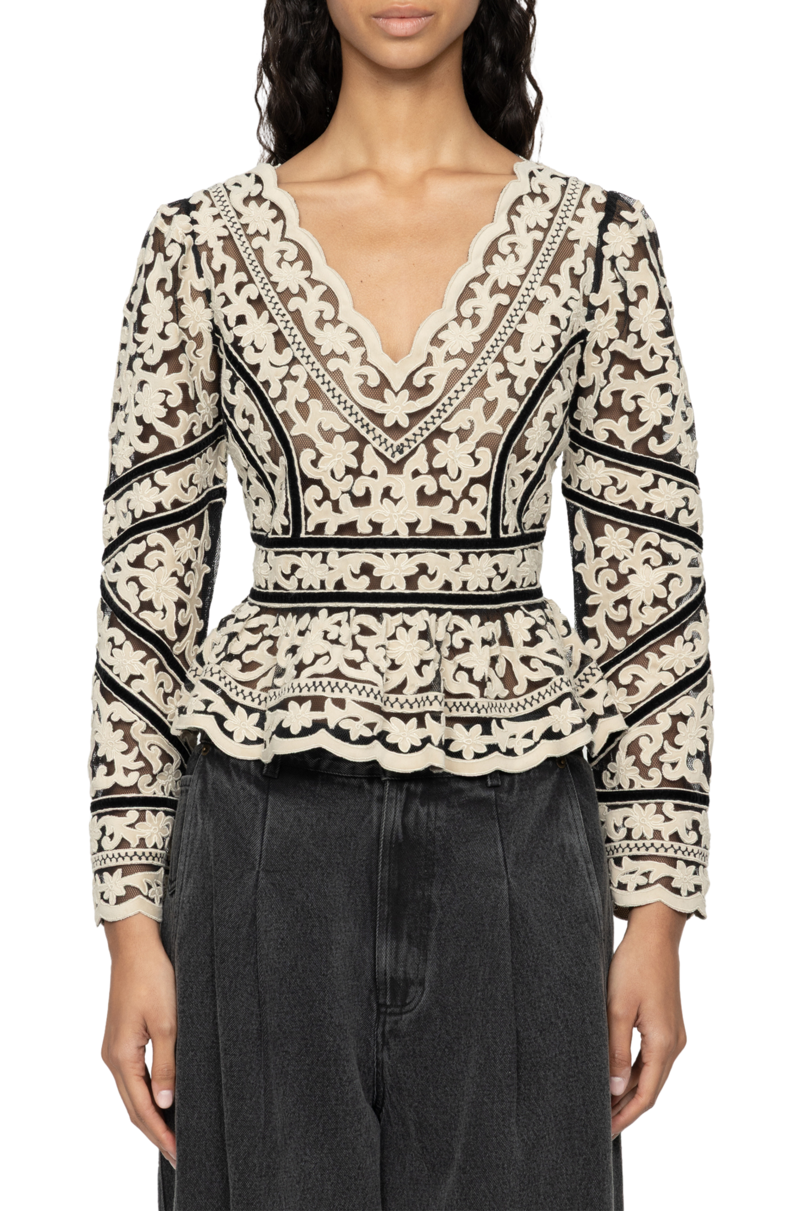 Bea Embroidery Top