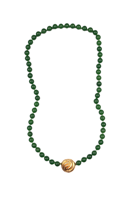 Eloise necklace in green and gold