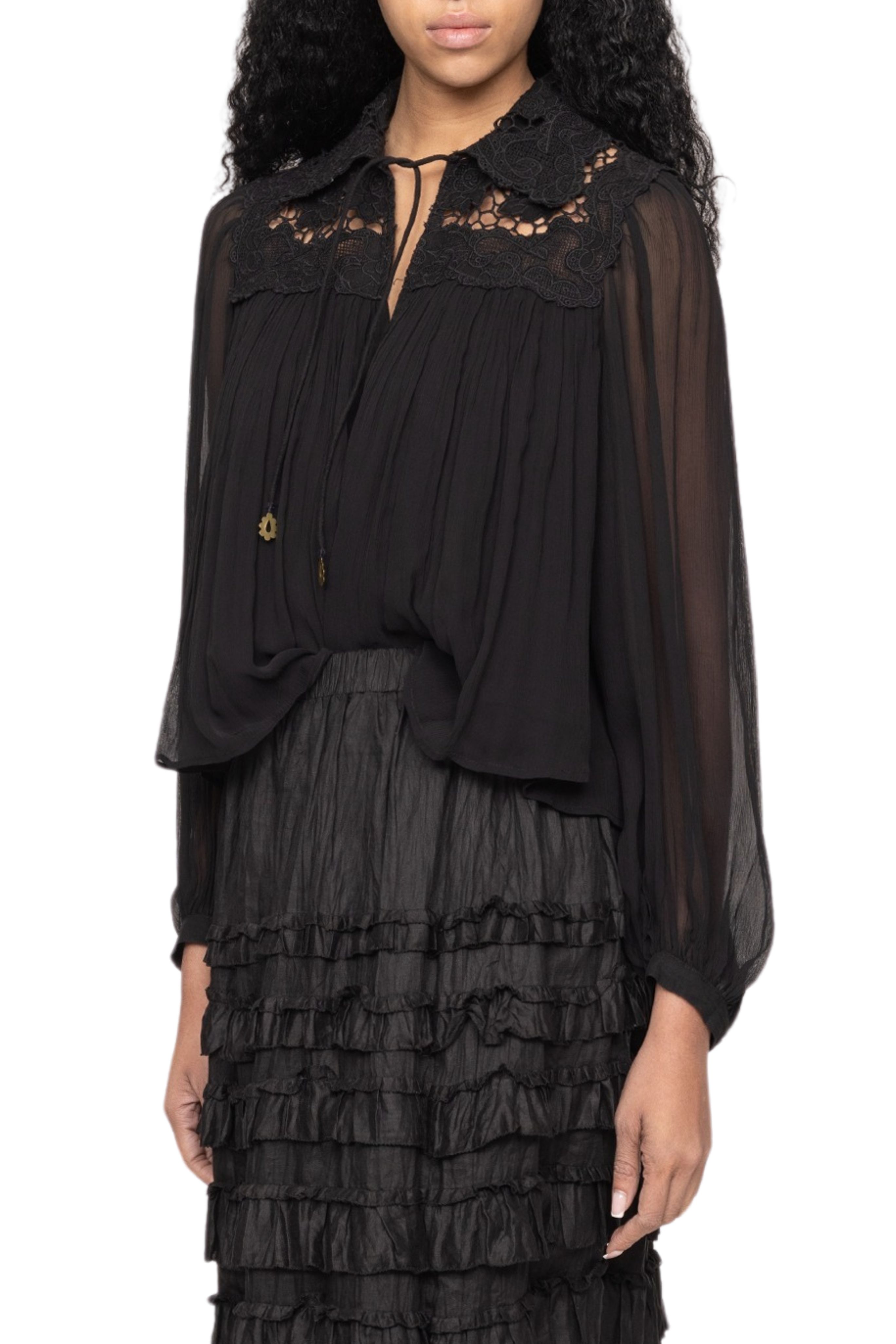 Daphne Lace Long Sleeve Top