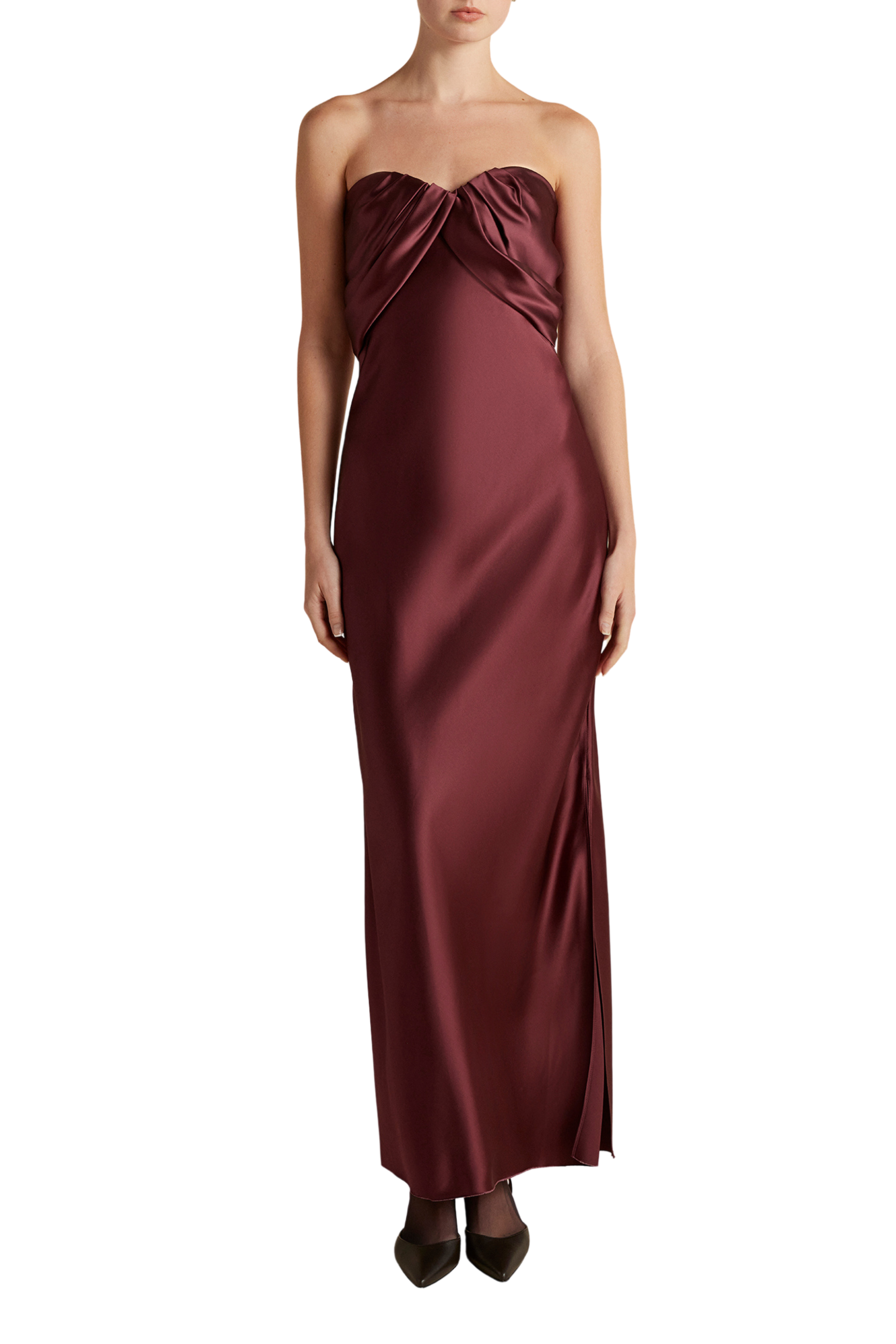 Draped Bustier Dress