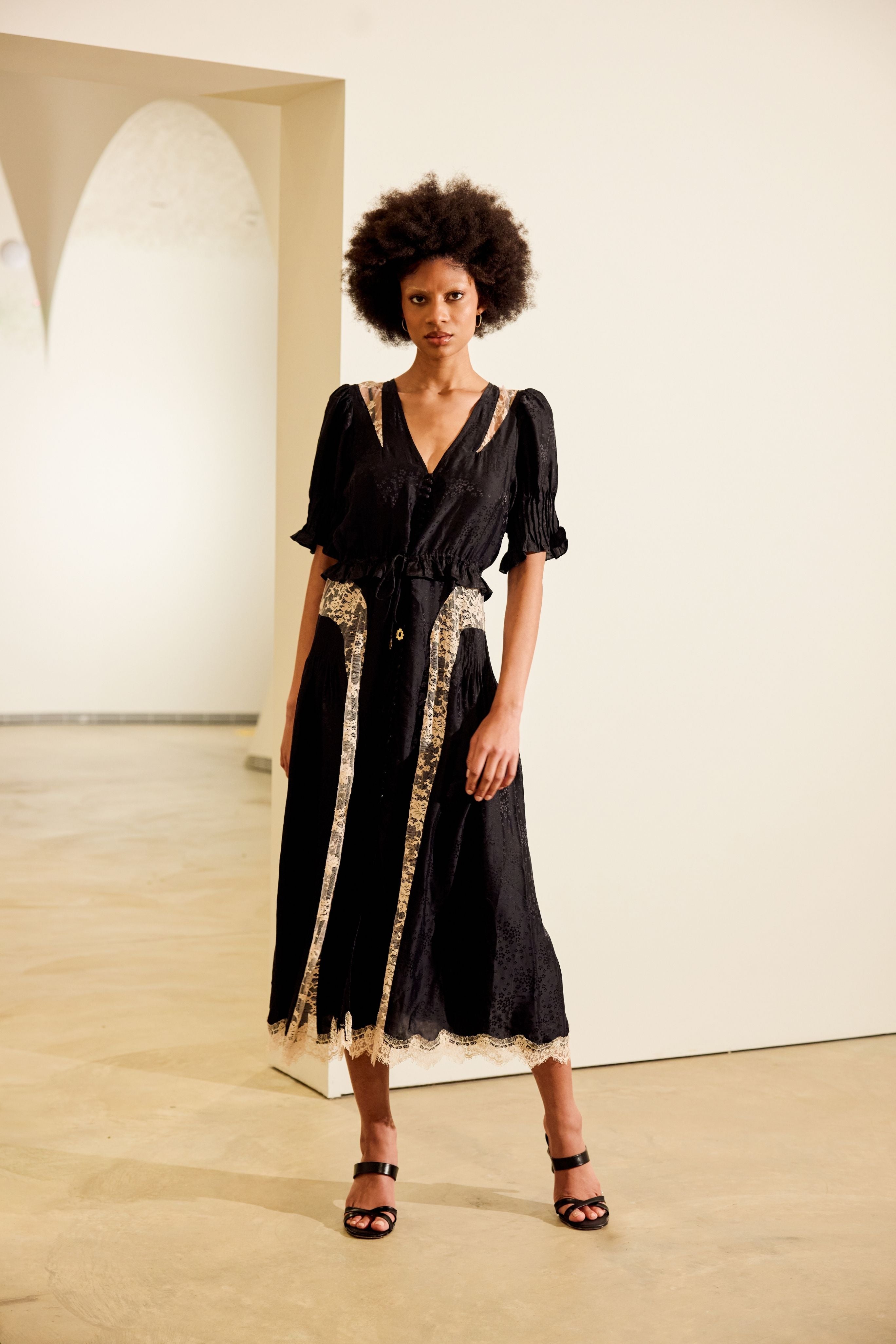 Ethel Puff Midi Dresss