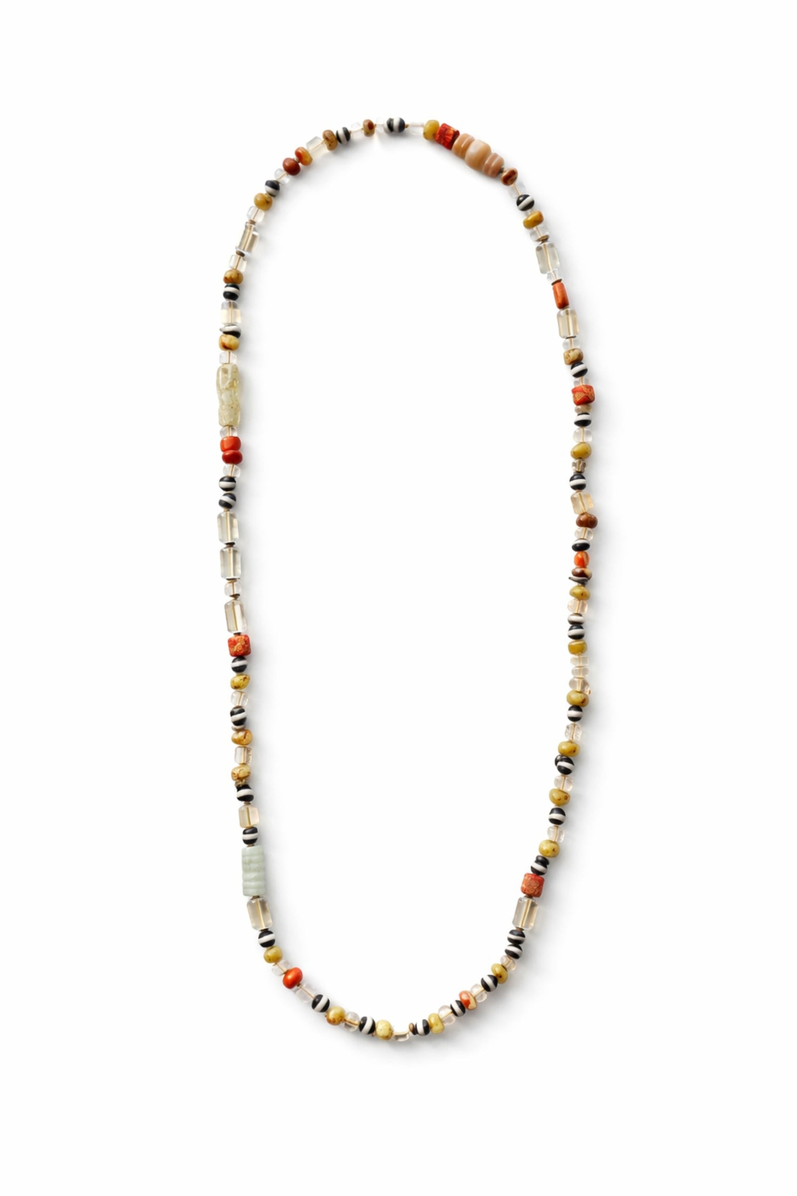 Long Mosaic Necklace - Multi