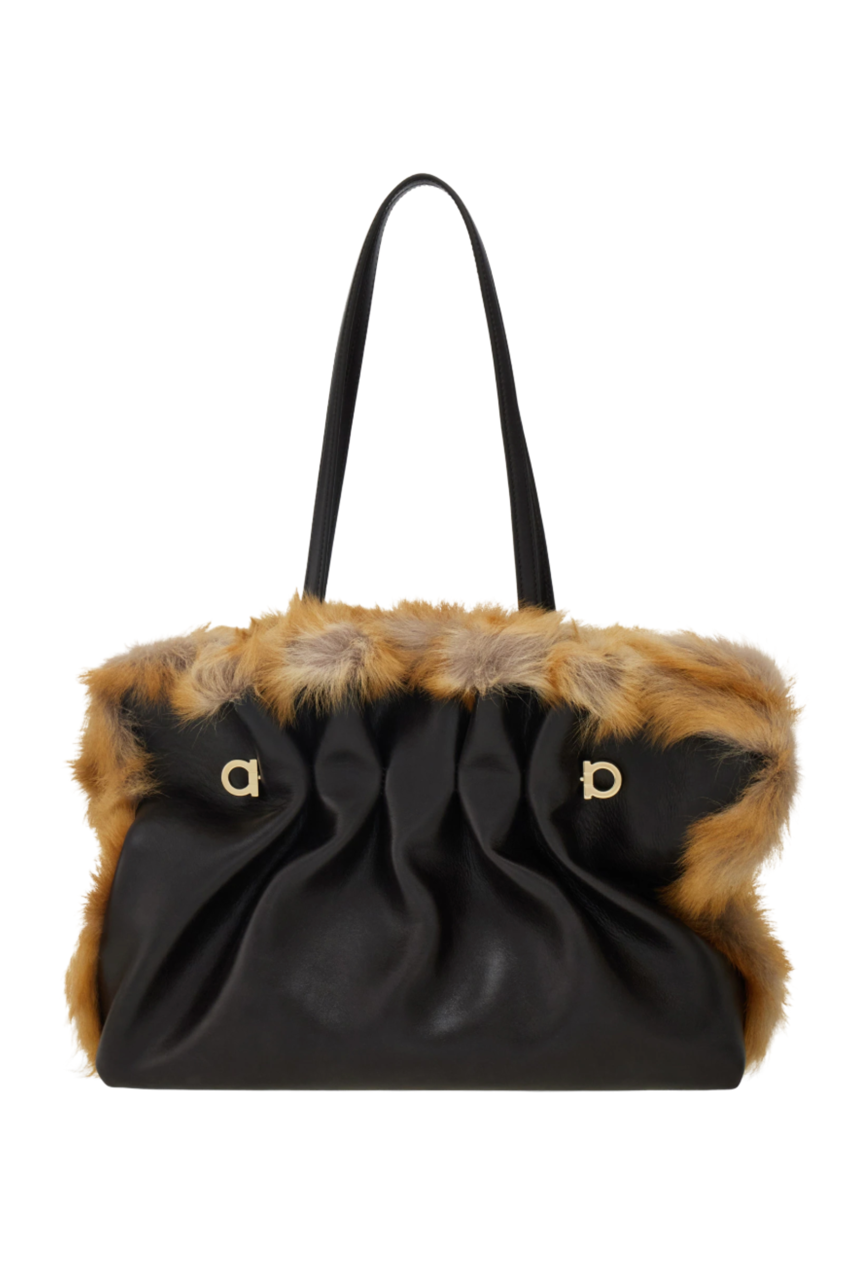 Soft Bag with Fur Piping