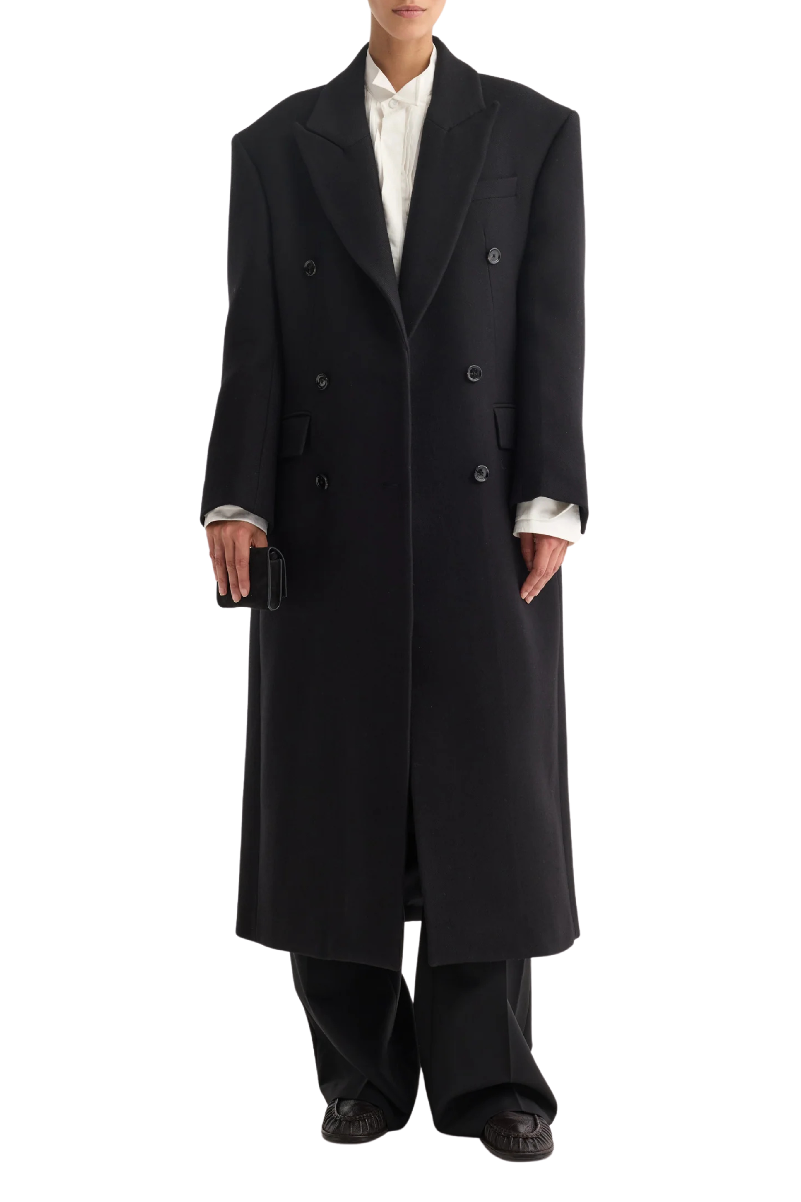 Hourglass Wool Coat
