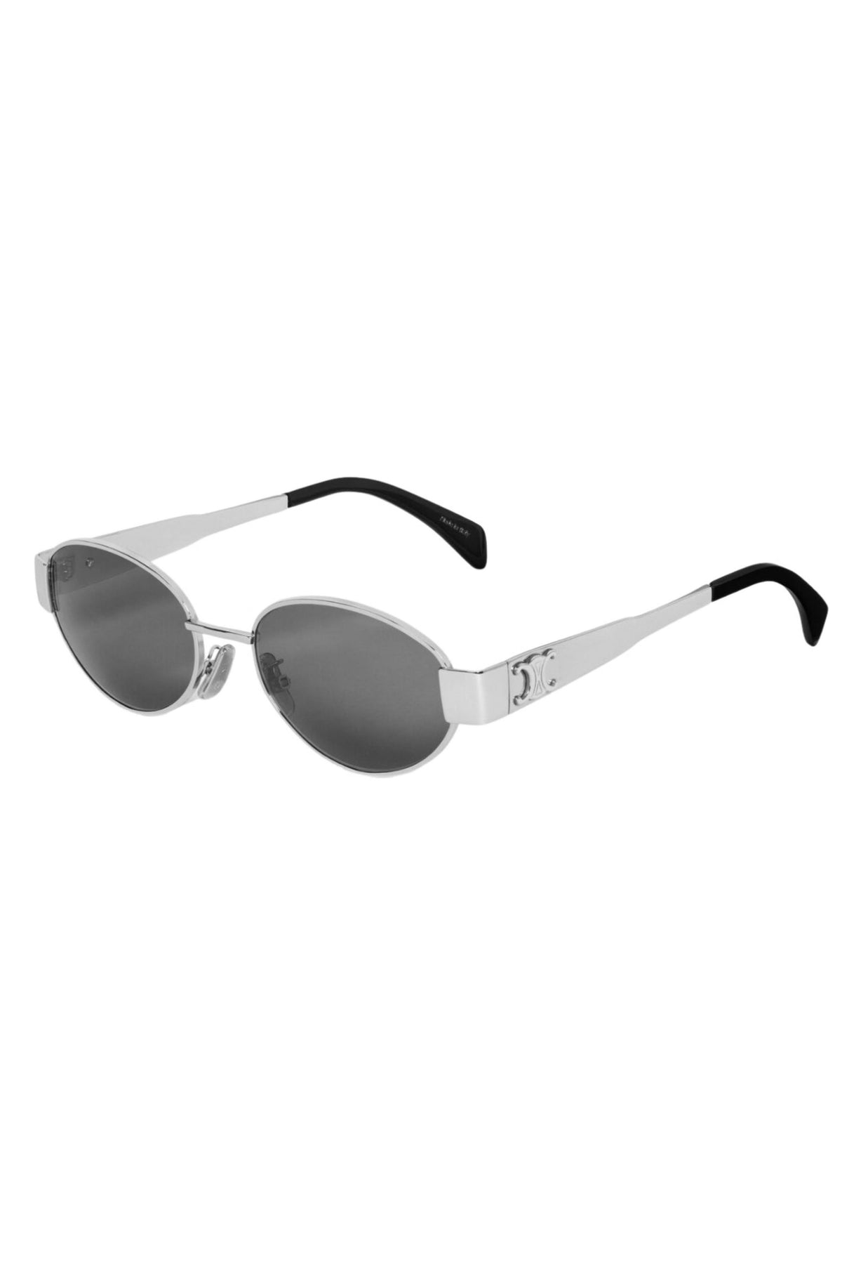 Metal Triomphe Sunglasses - Shiny Palladium / Smoke