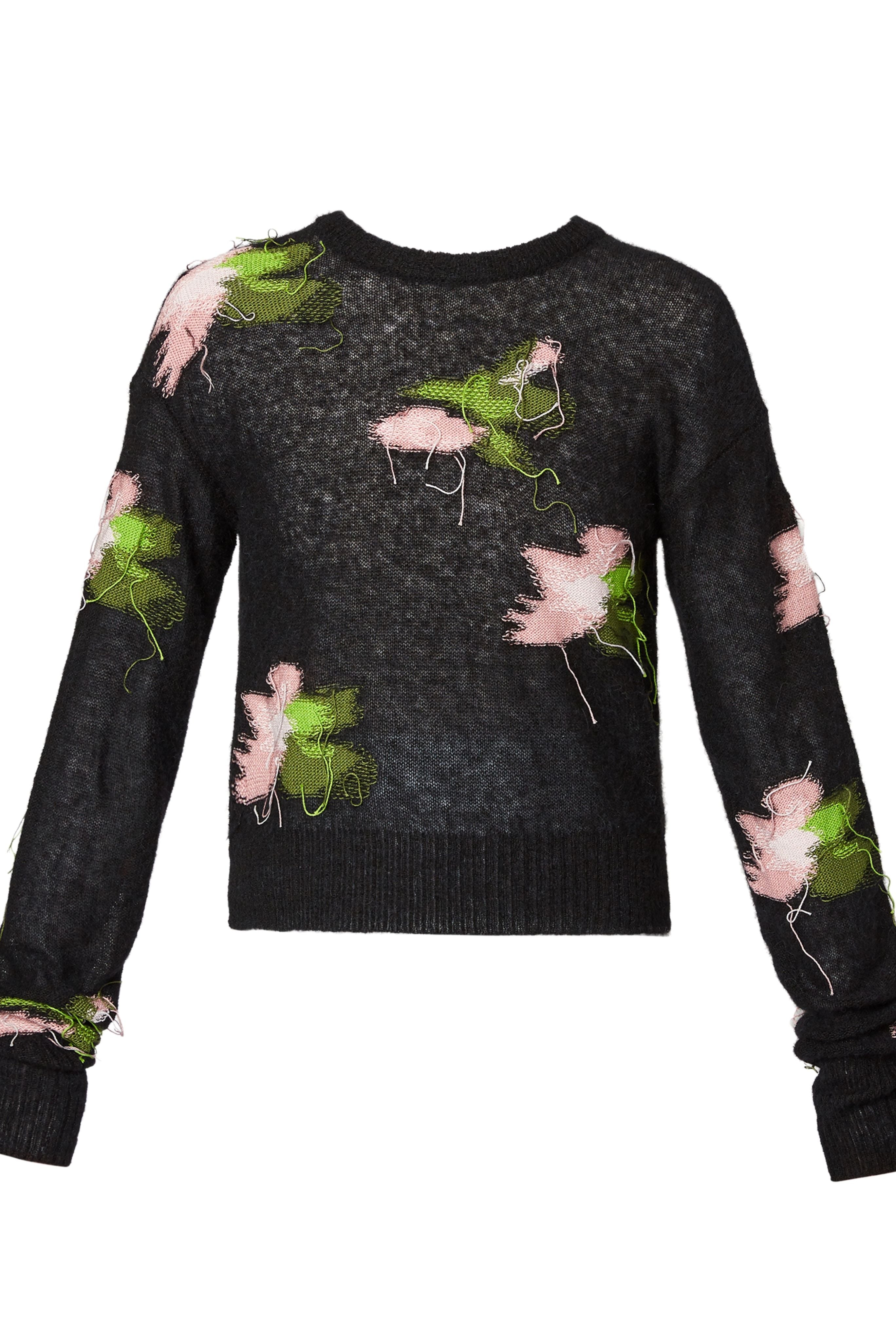 ERDEM Intarsia Floral Sweater