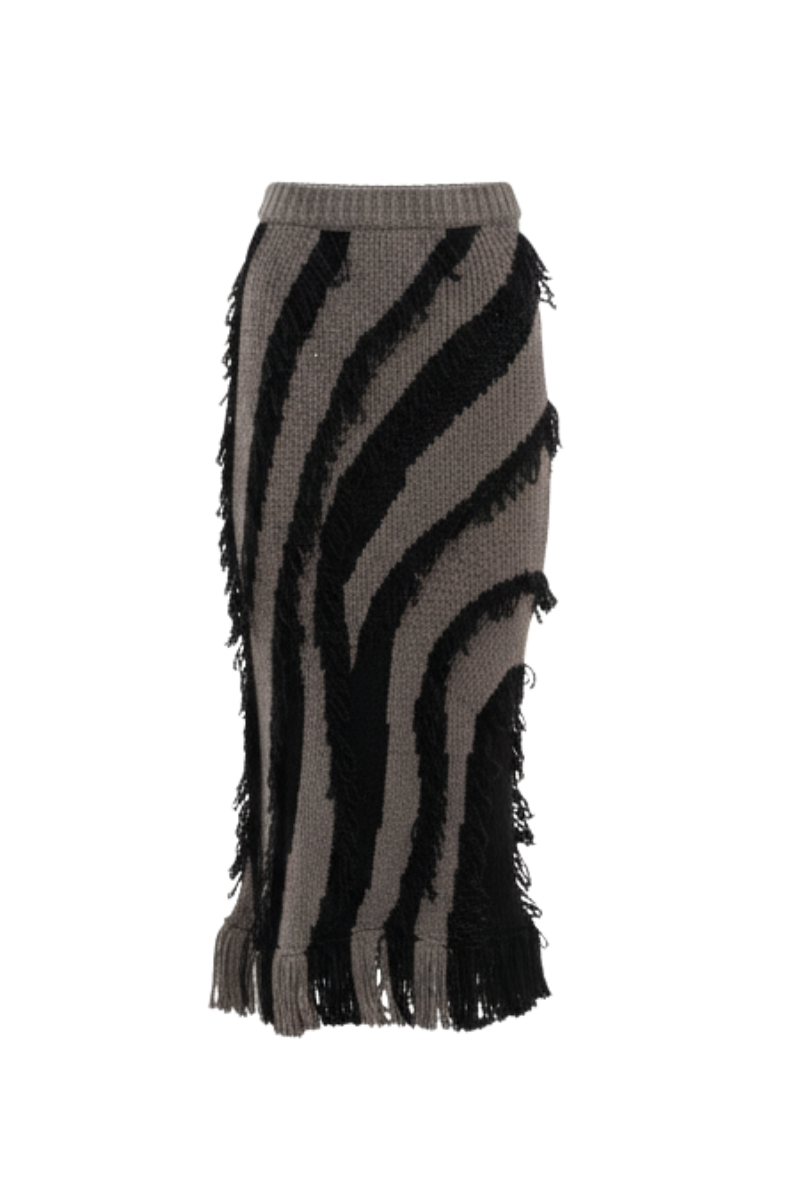 Exclusive Roaring Fringe Skirt in Black