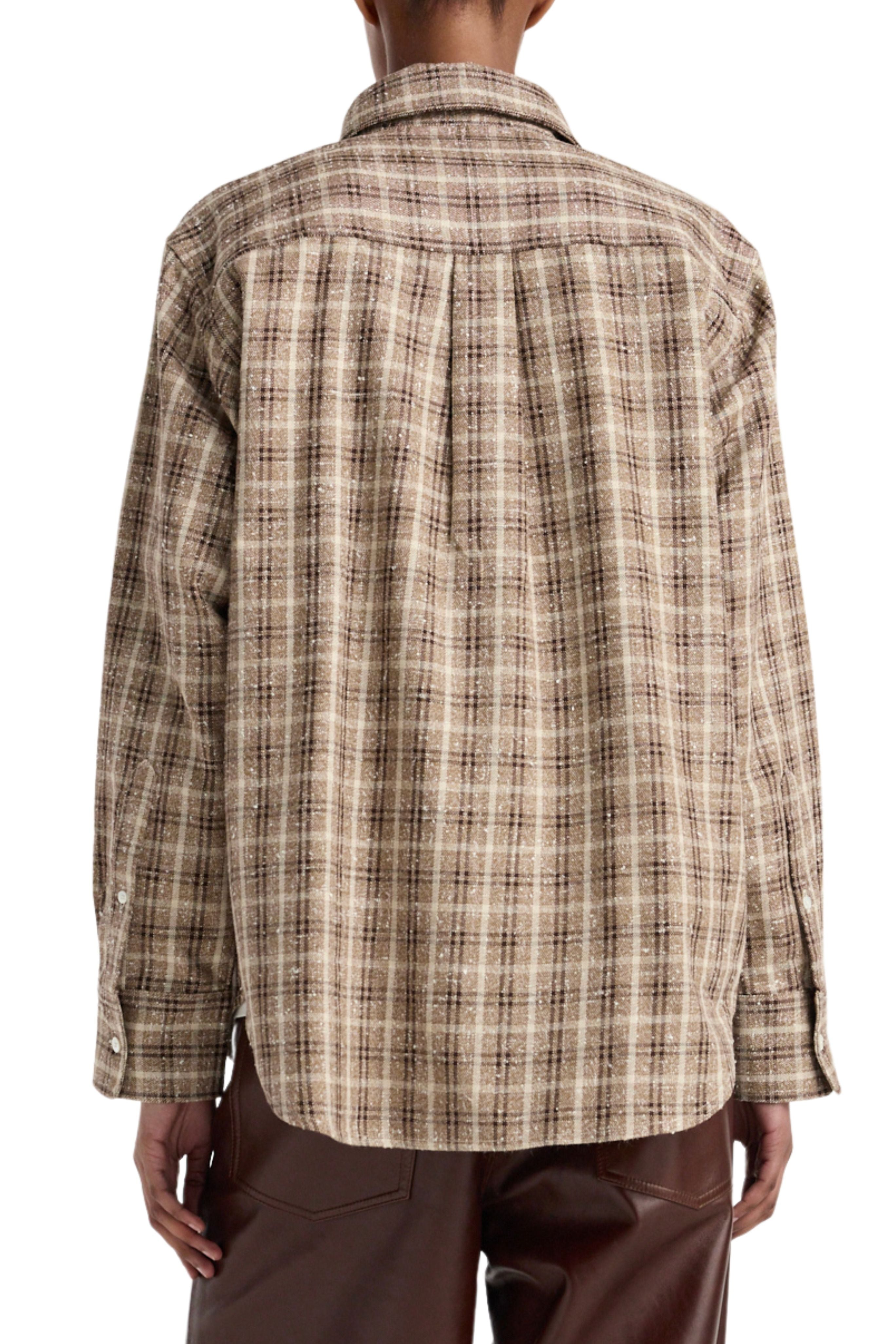 Oxford bouclé check shirt