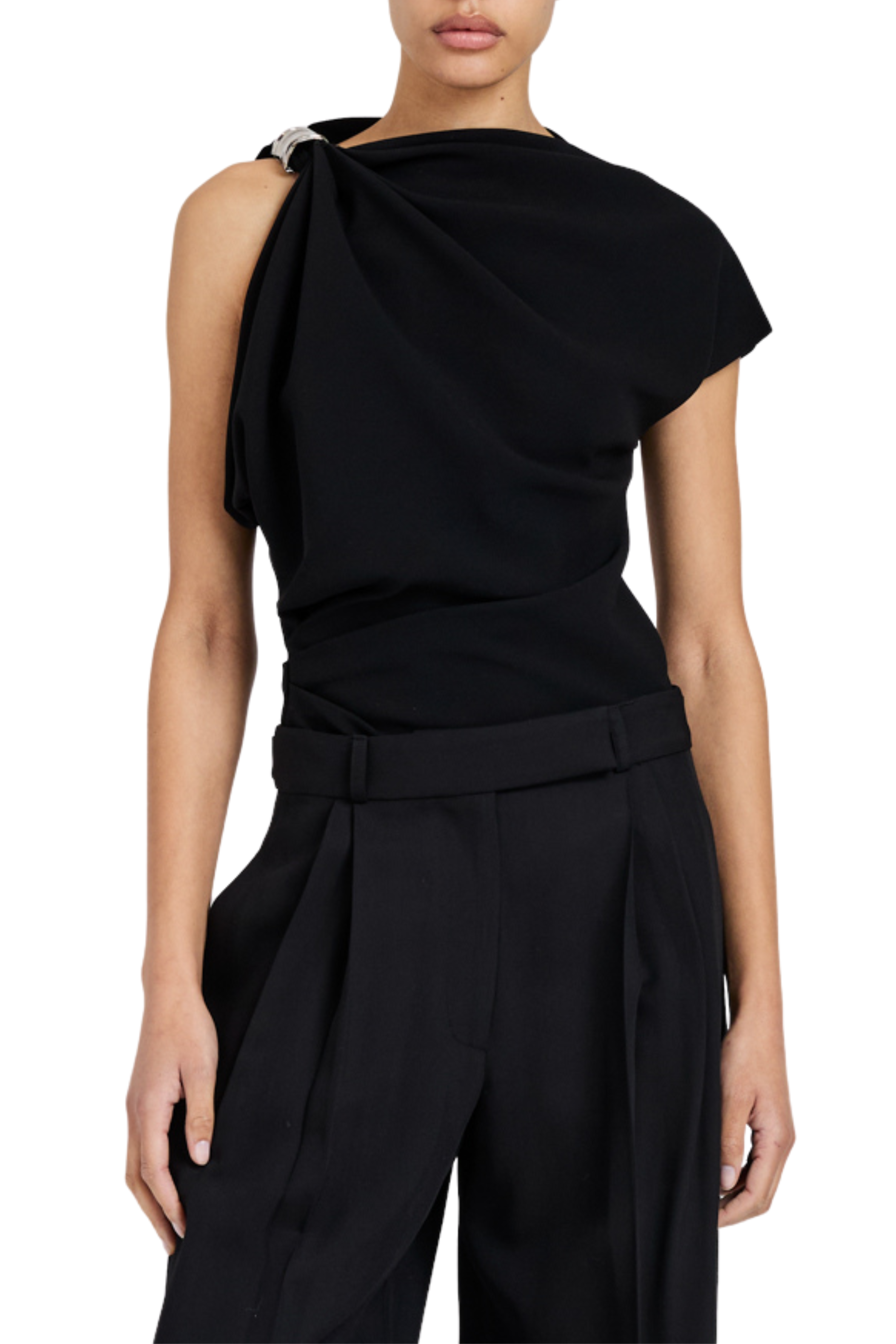 Malika Top in Matte Double Crepe