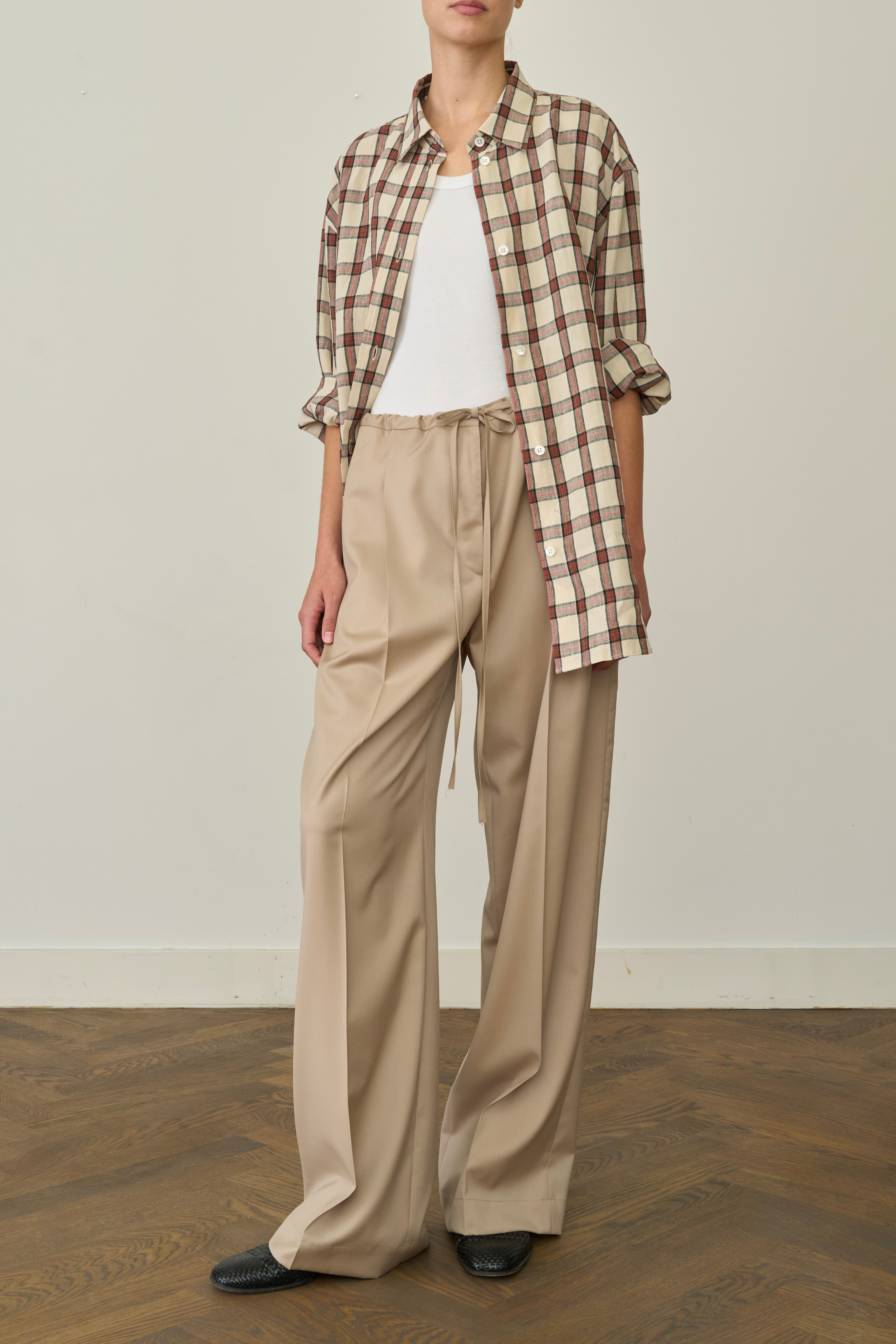 Relaxed Drawstring Trousers