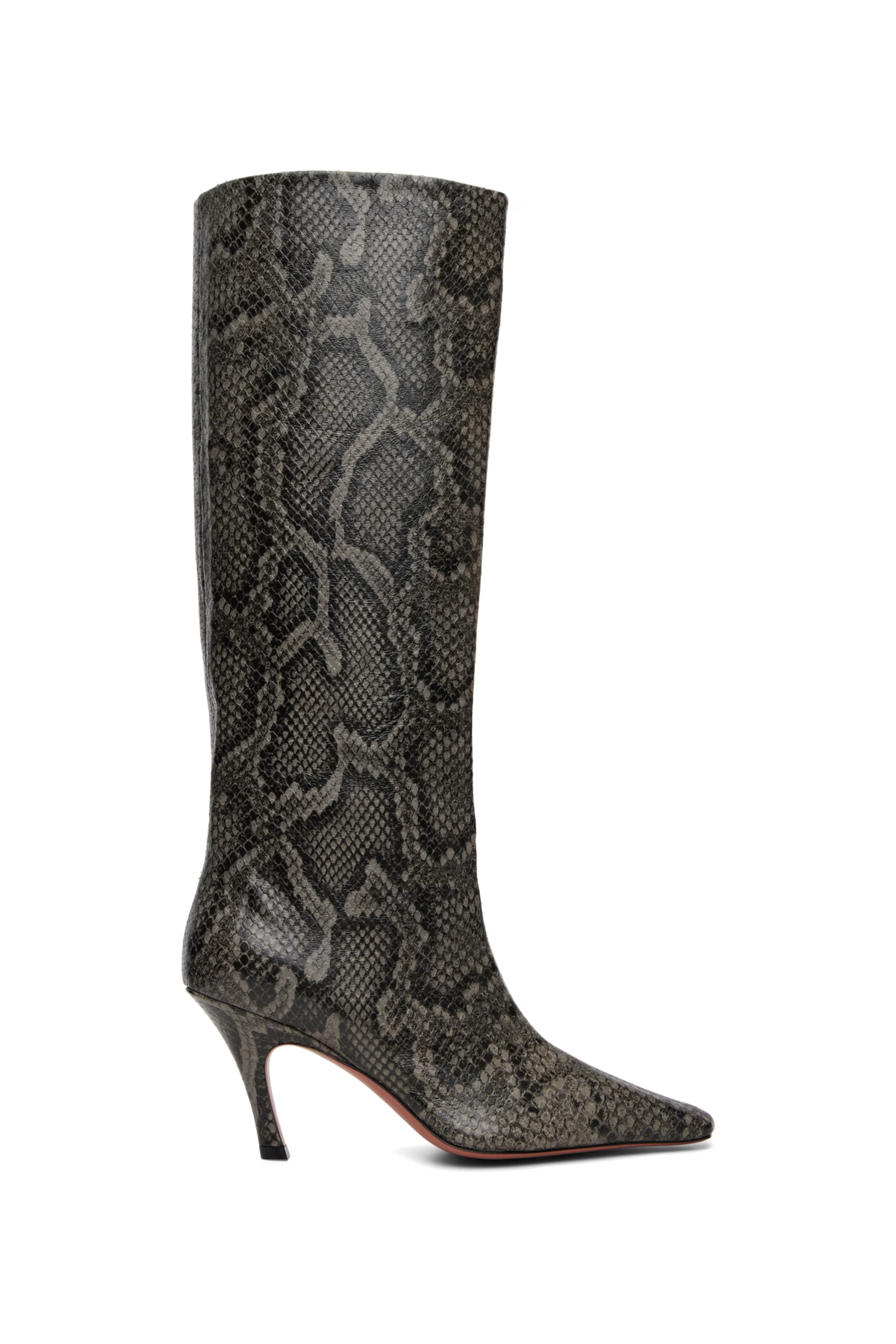 Mona 80 Knee-High Boots in Grey
