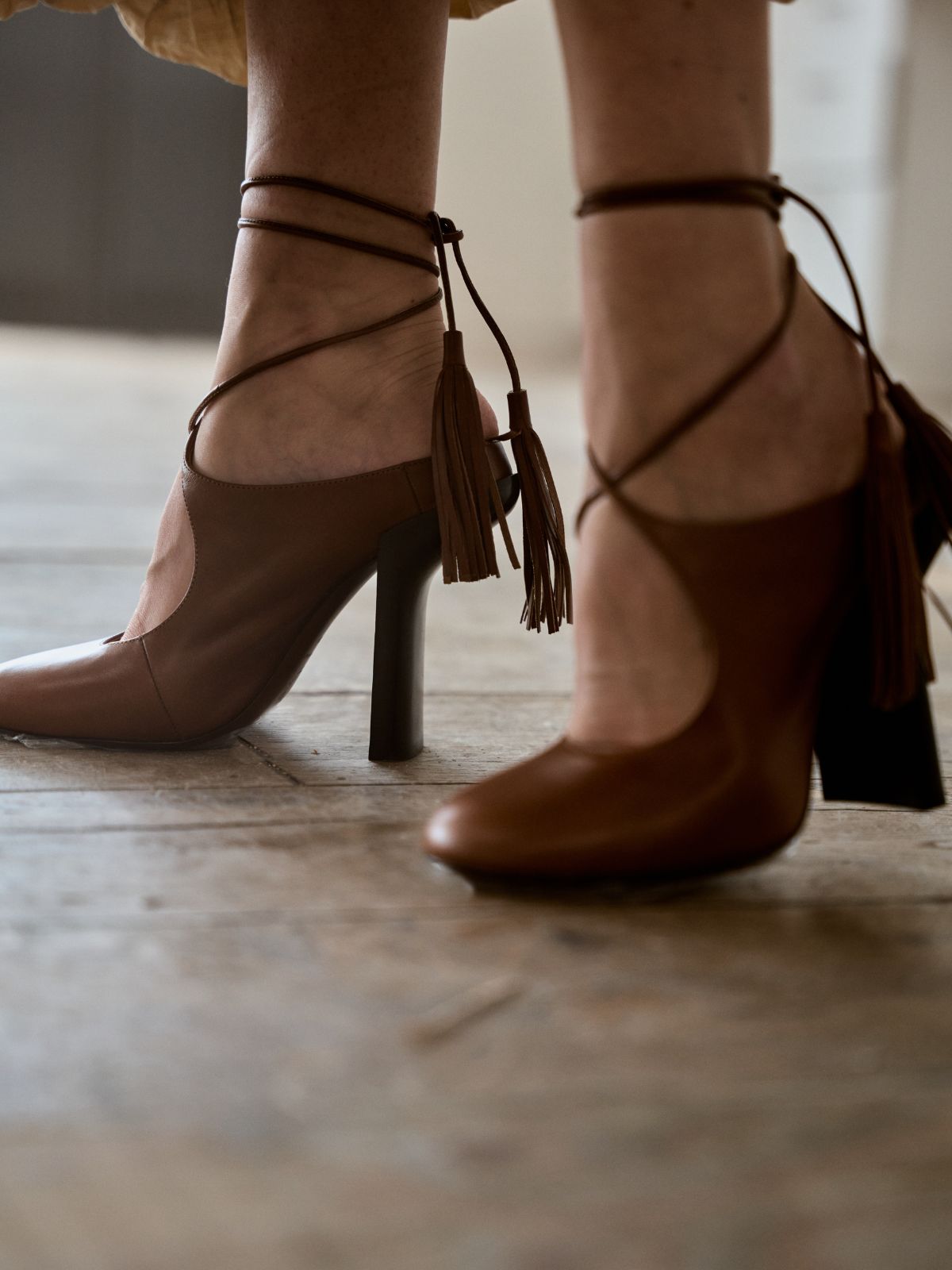 Stiletto Open Back Pump in Burgundy
